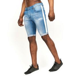 Crosshatch Playmore Denim Shorts Mens