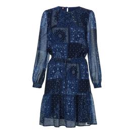 Tommy Hilfiger Paisley Midi Flare Dress