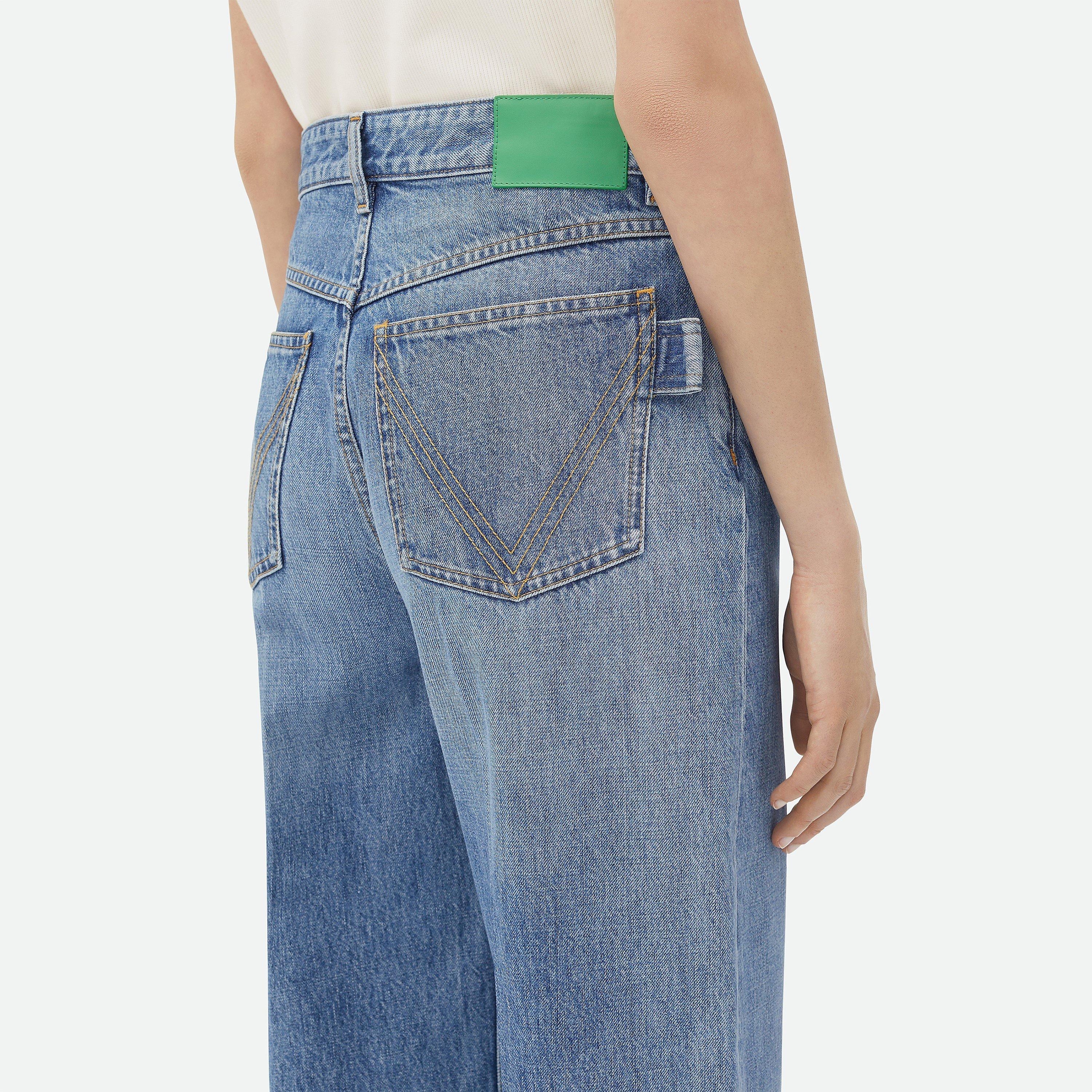 Mid Blue - Bottega Veneta - Vintage Indigo Wide Leg Denim - 5