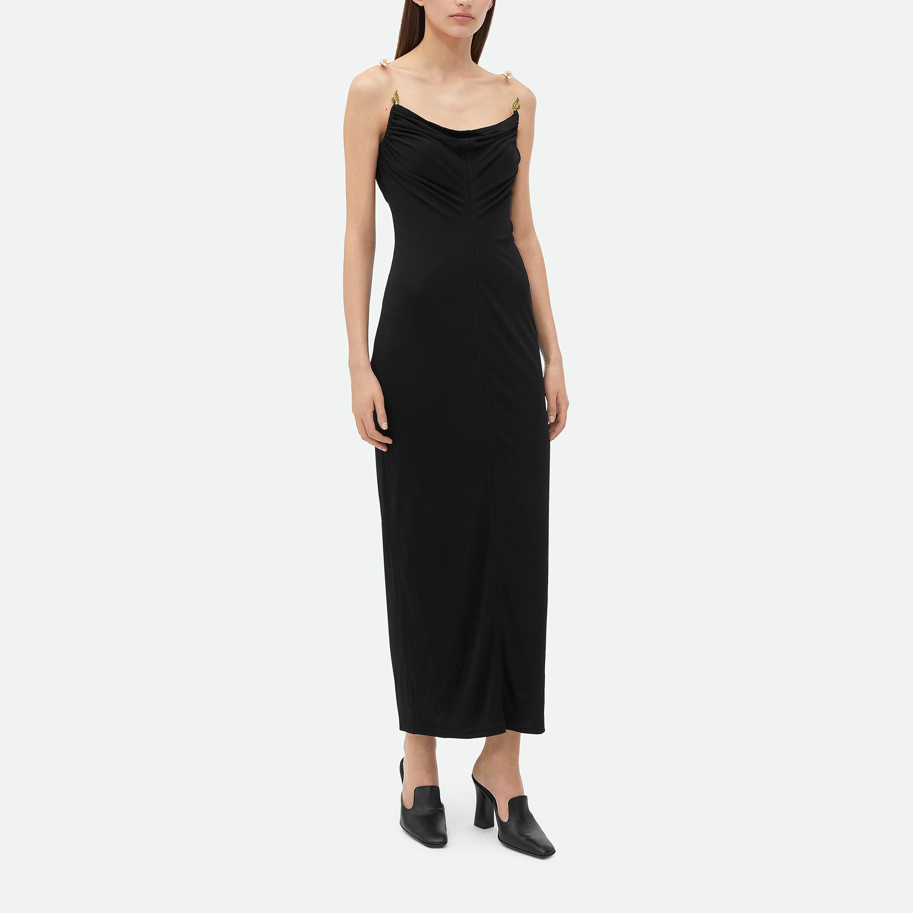 ワンピース BOTTEGA VENETA FW23 Black viscose dress (750275V35B0 1000) Bottega Veneta | Viscose Jersey Dress | Jersey Dresses