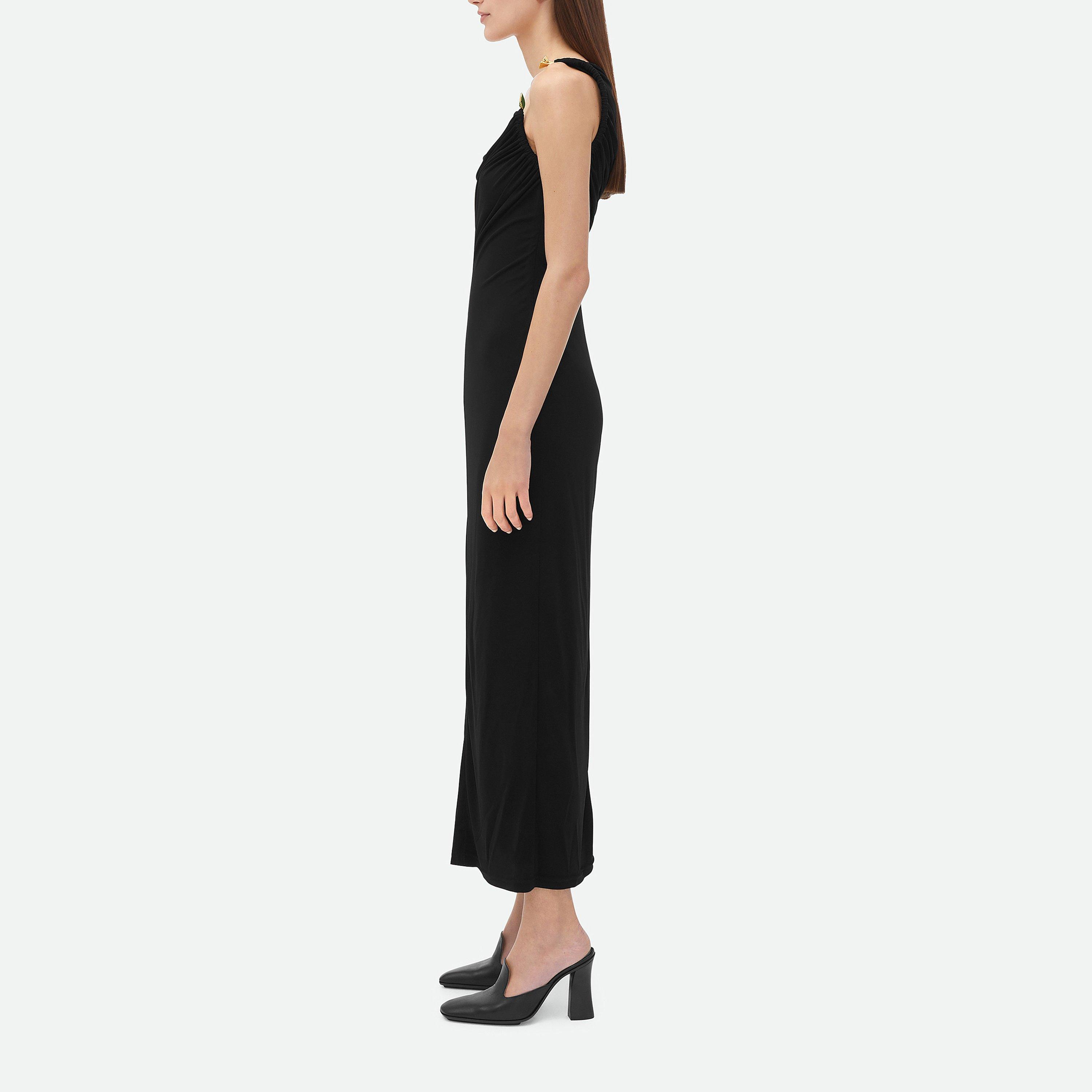 Black - Bottega Veneta - Viscose Jersey Dress - 2
