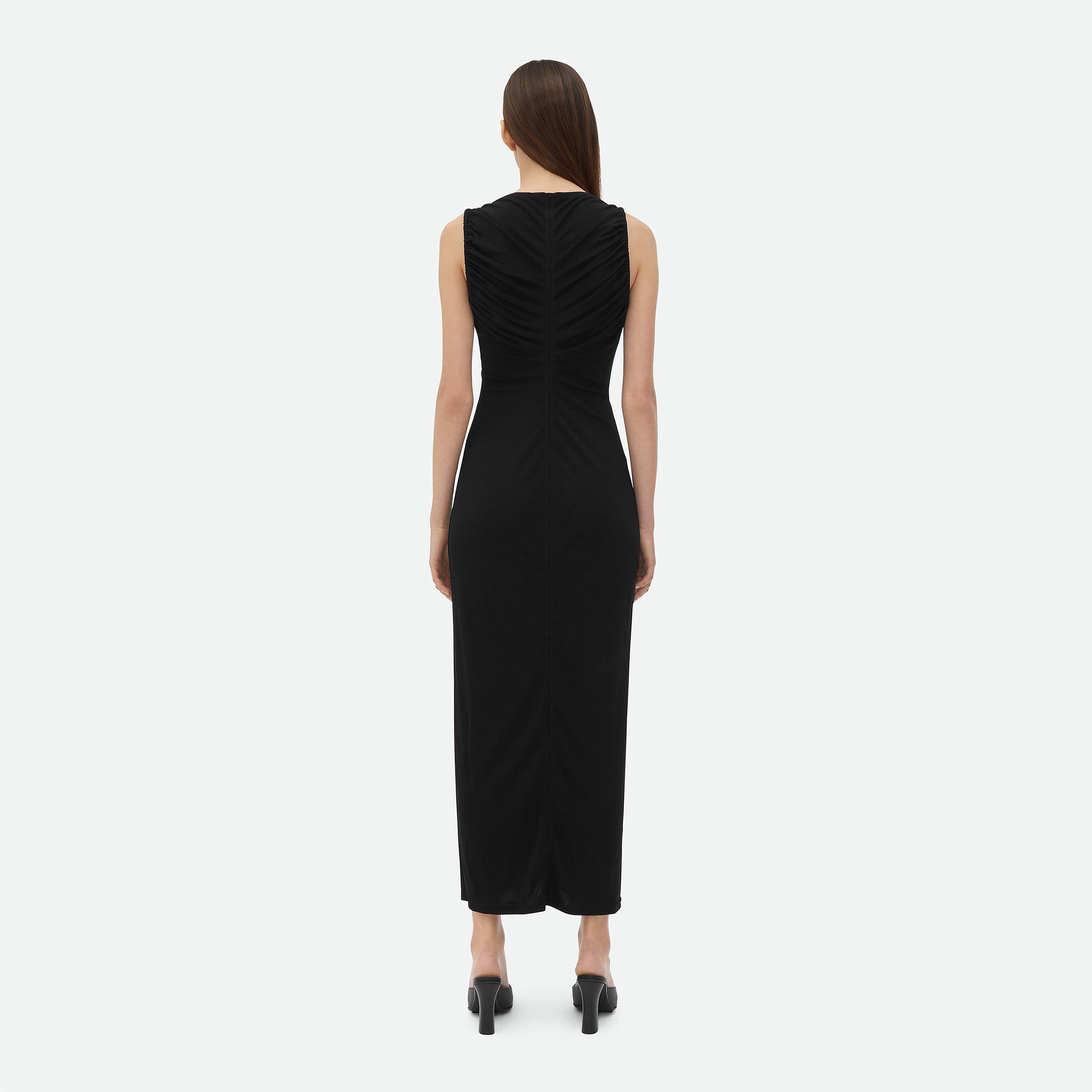 Black - Bottega Veneta - Viscose Jersey Dress - 3