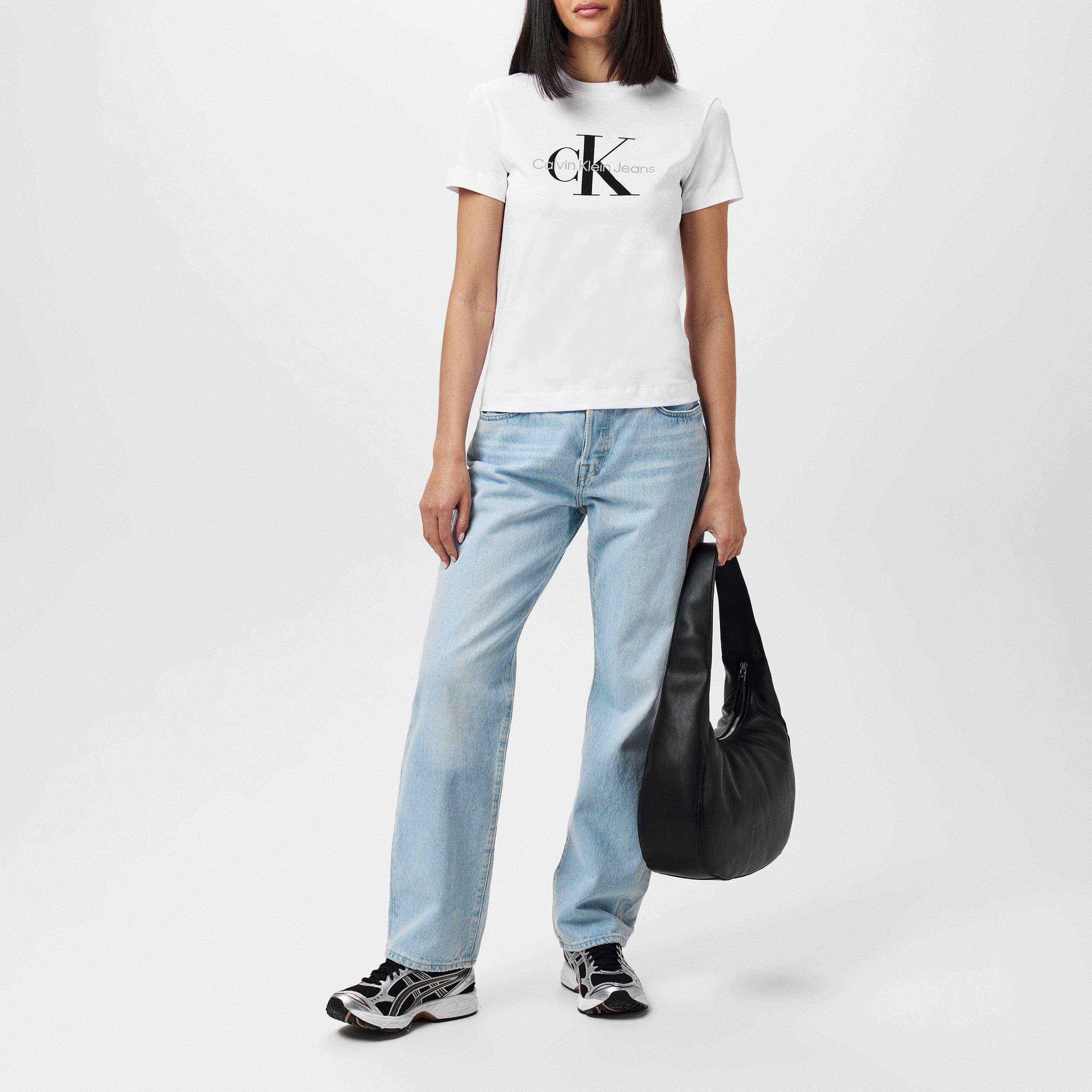 Strahlendes Weiß - Calvin Klein Jeans - Logo T-Shirt - 4