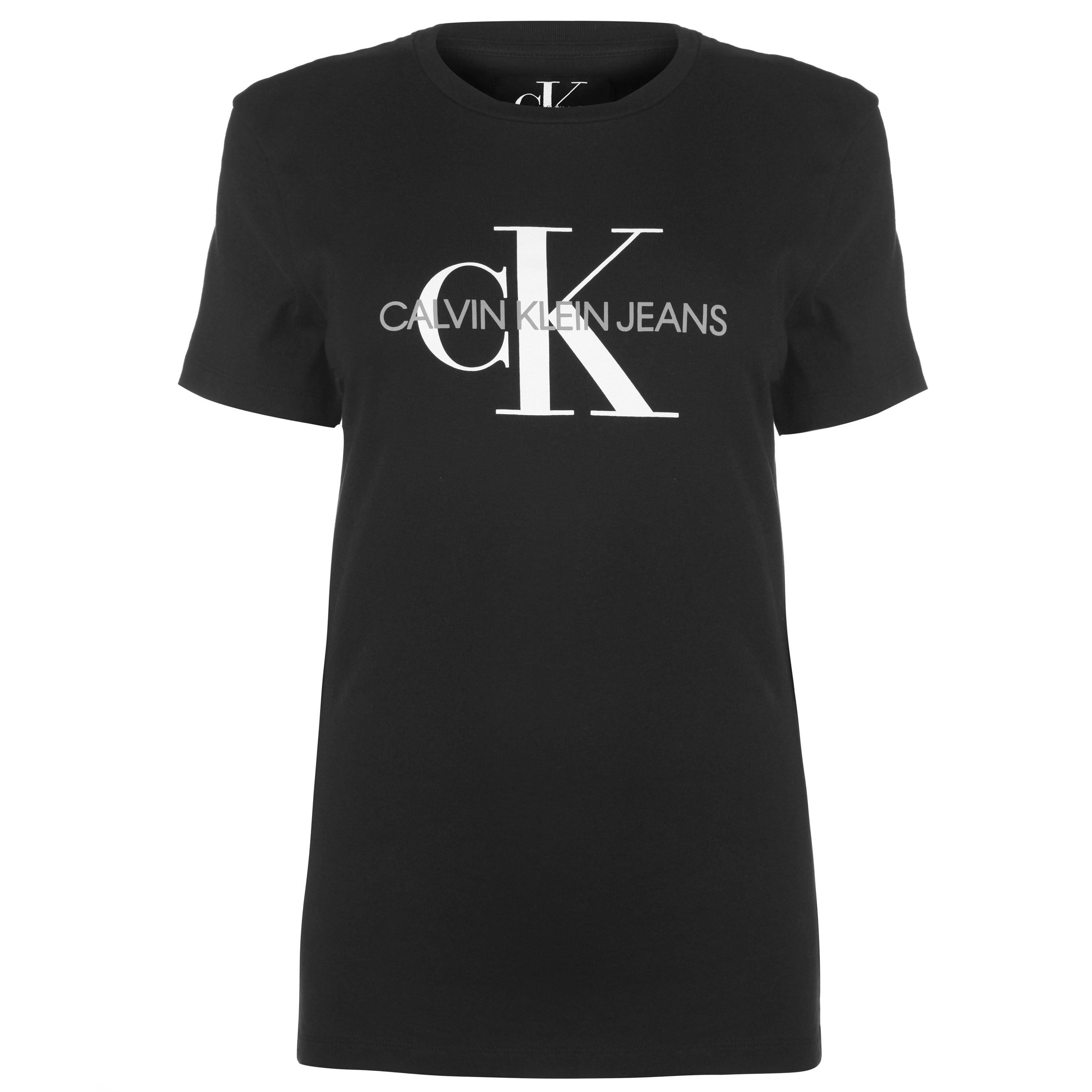 CK Noir - Calvin Klein Jeans - Printed Logo T-Shirt - 8