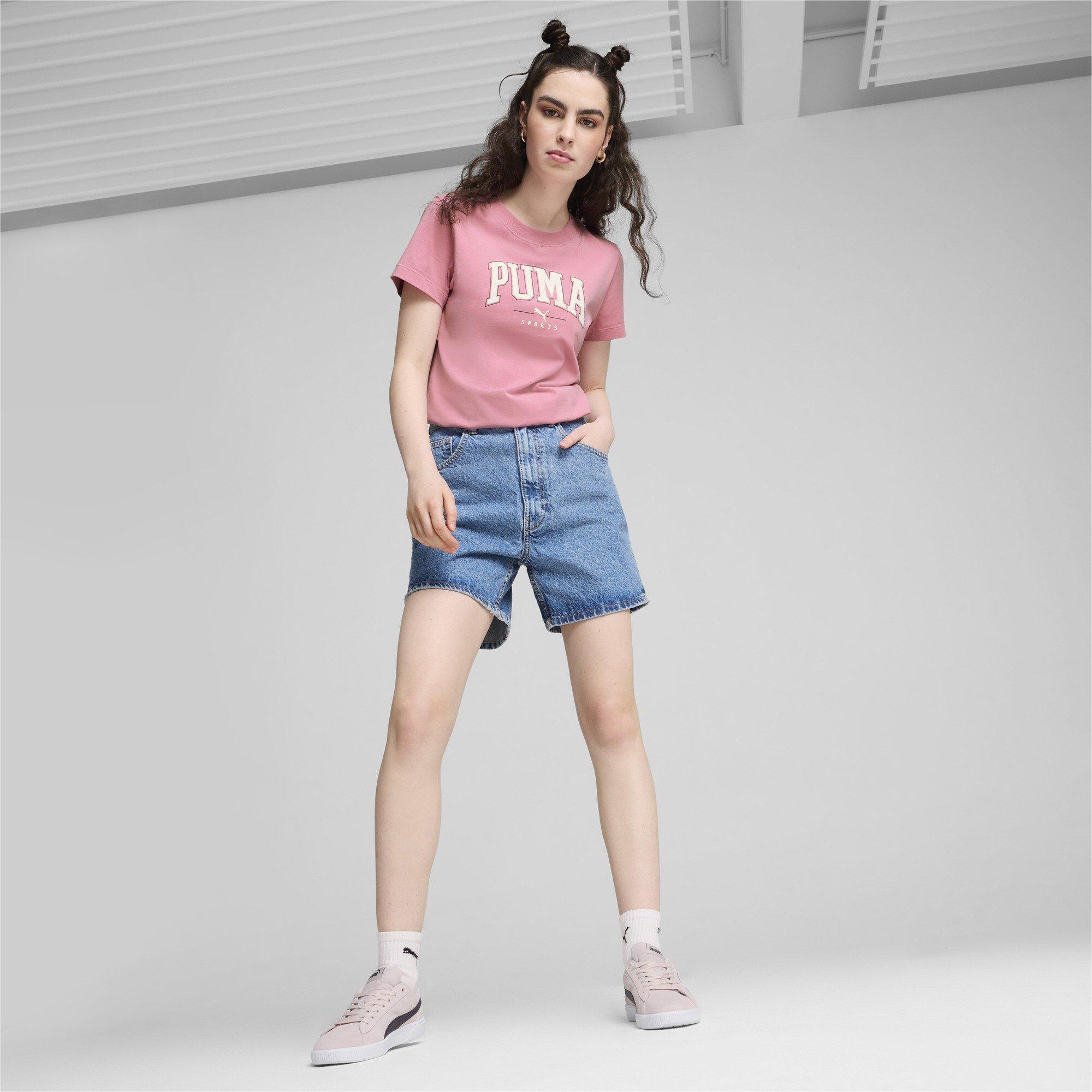Mauved Out - Puma - PUMA SQUAD Graphic Womens T Shirt - 4