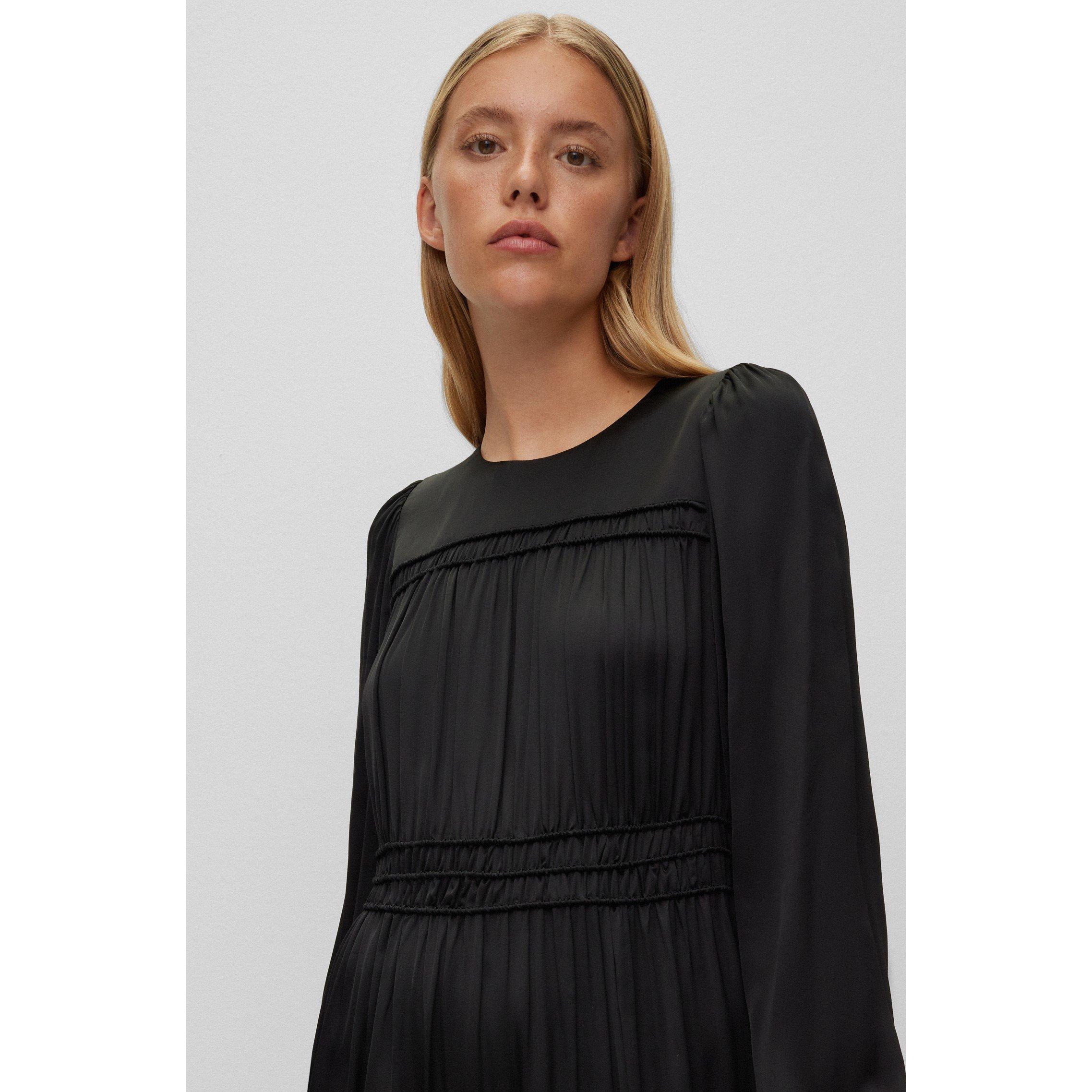 Black 001 - Boss - Women's Dilli Dress, Sleek Silhouette - 3