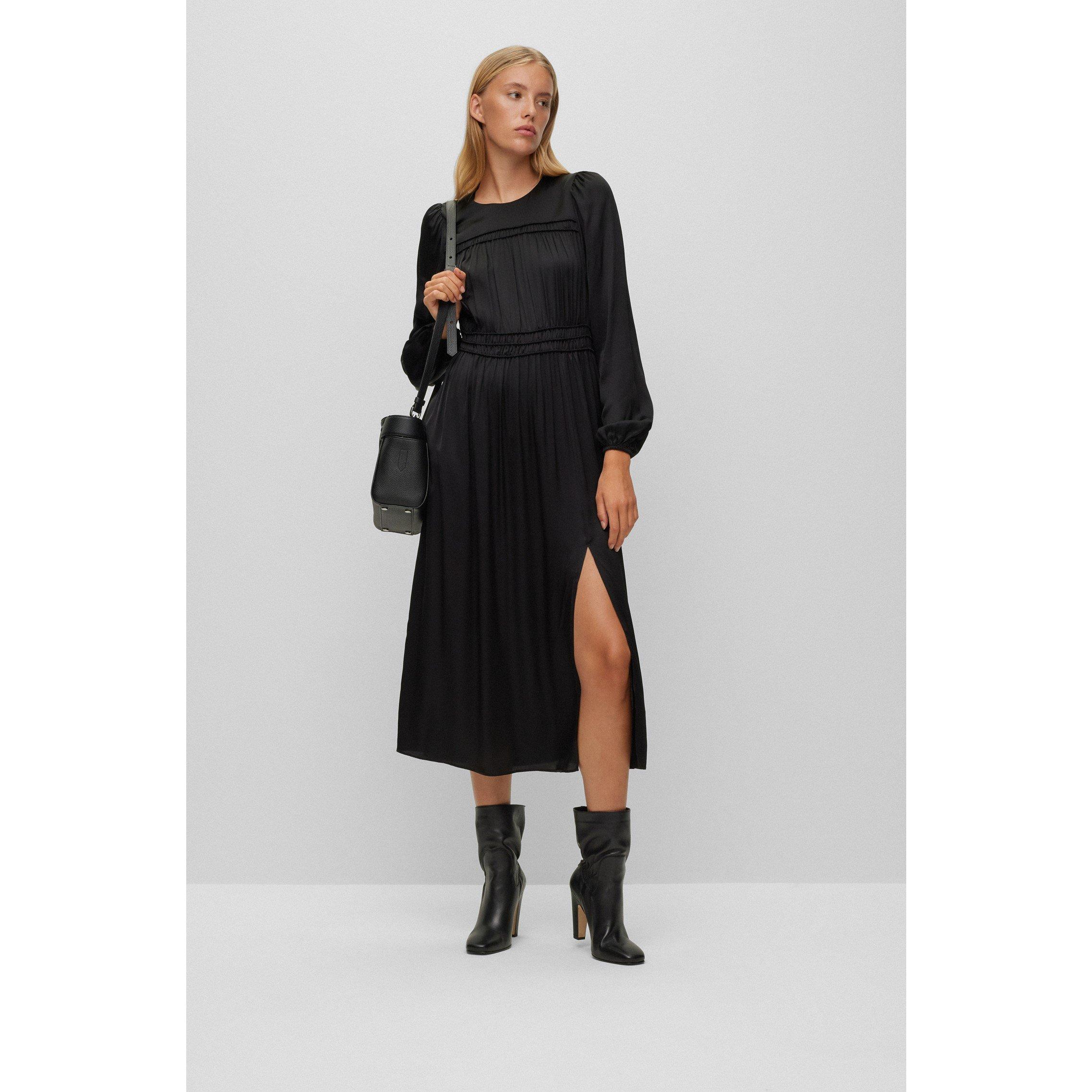 Black 001 - Boss - Women's Dilli Dress, Sleek Silhouette - 4