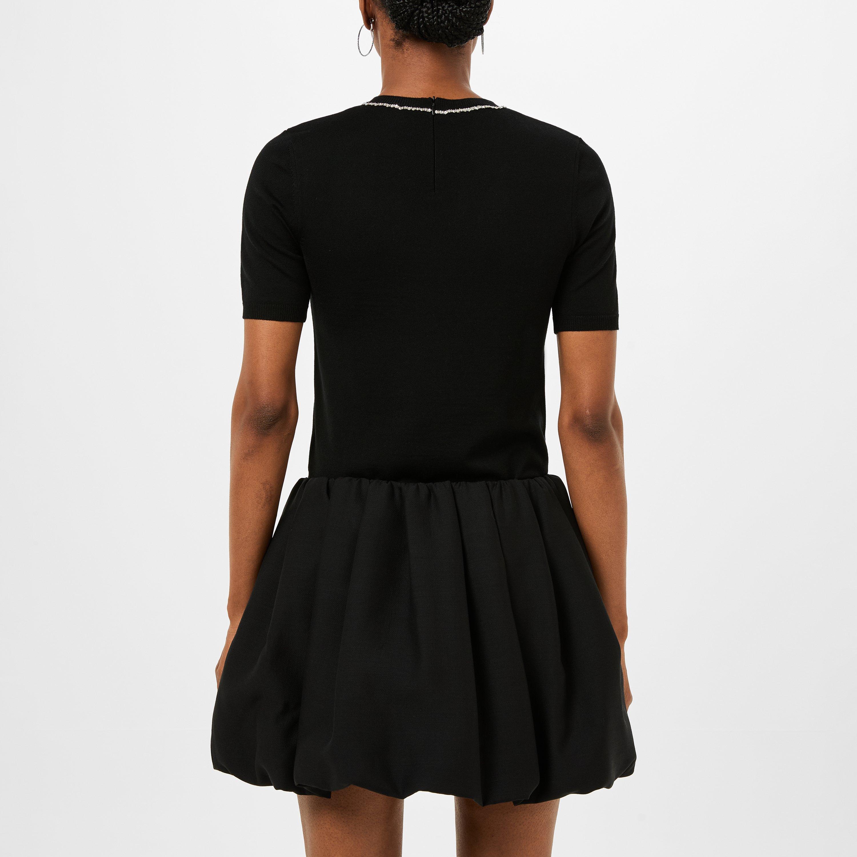 Nero - Valentino - Women's Embroidered Wool Knitted Top - 3