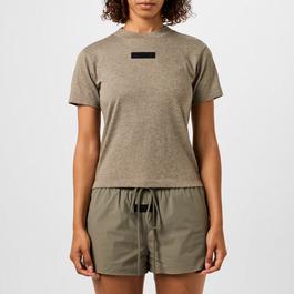 Fear Of God Essentials Cotton Blend Logo Patch T Shirt