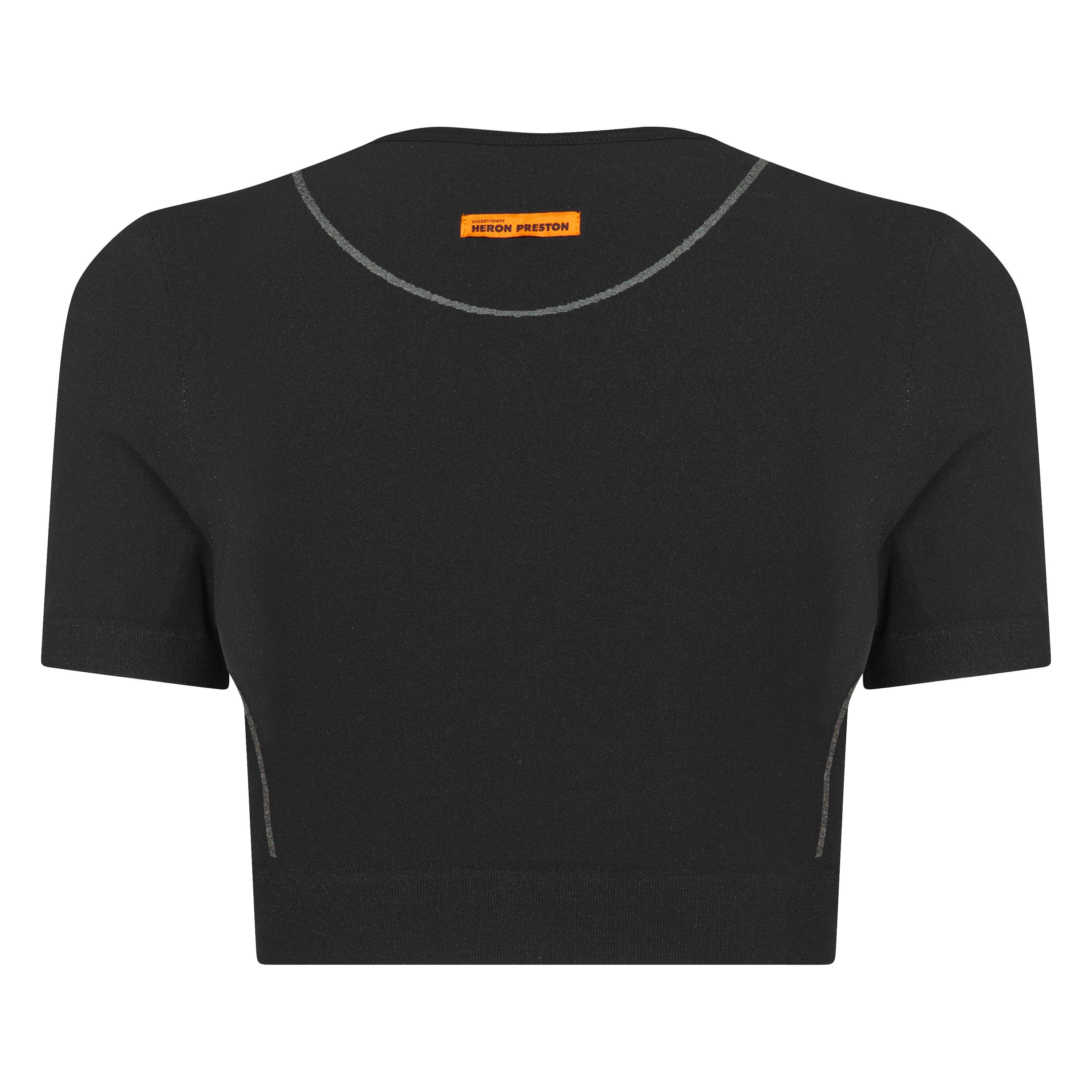 Blk/Blk 1001 - Heron Preston - Active Short Sleeve Crop Top - 6