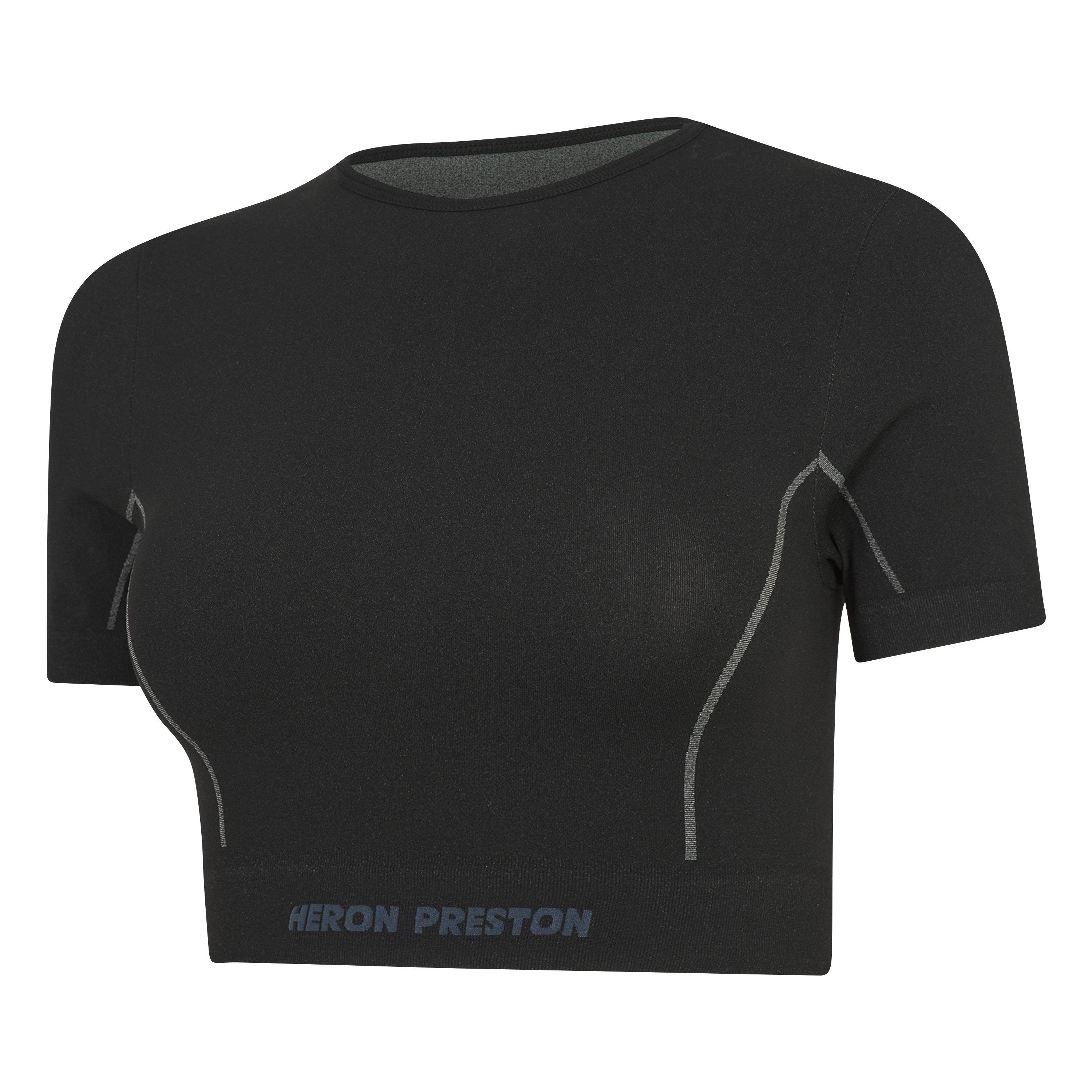 Blk/Blk 1001 - Heron Preston - Active Short Sleeve Crop Top - 7