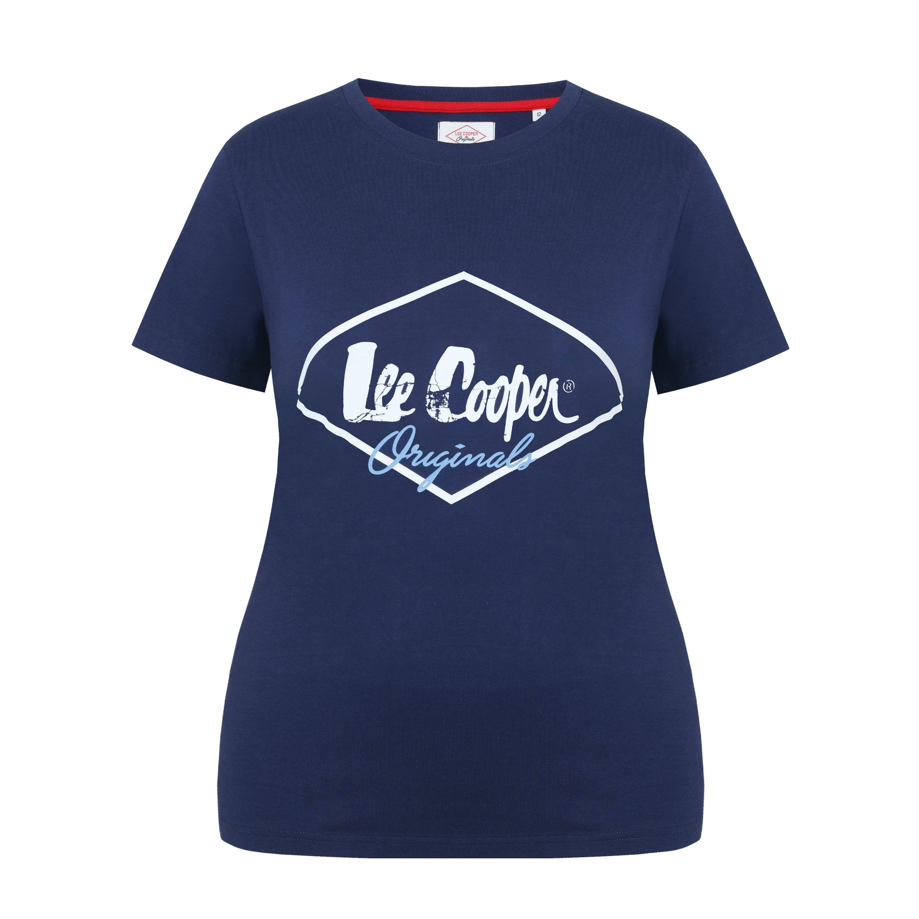 Navy - Lee Cooper - Diamond T Shirt Ladies - 1