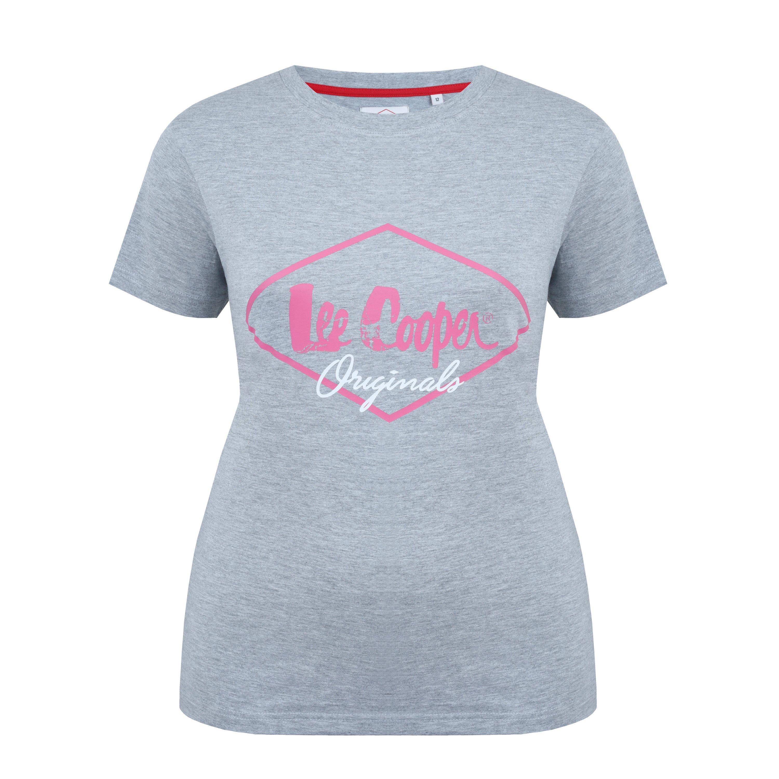 Lee Cooper - T-shirt fille imprimé Lee Cooper en coton - Blanc