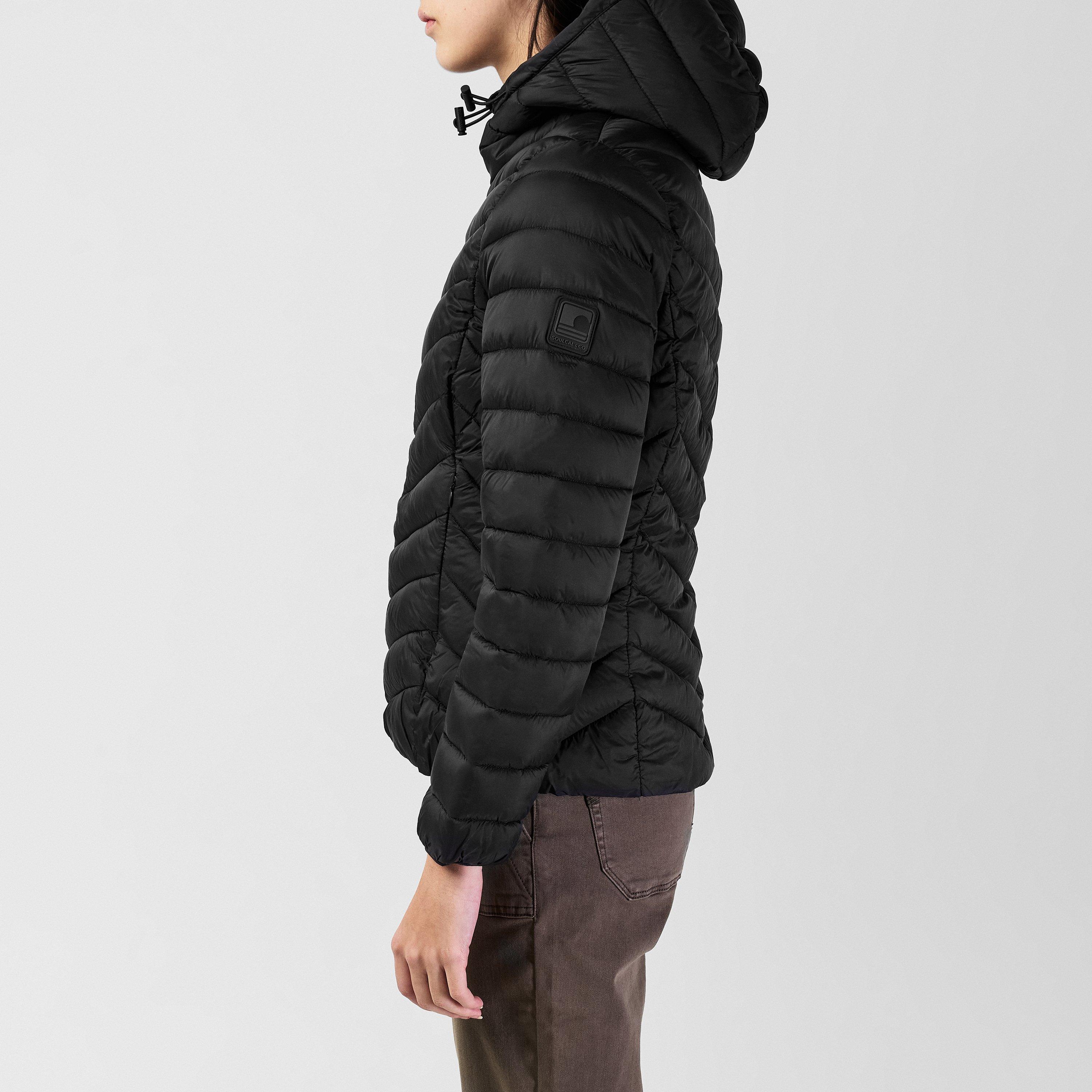 Black - SoulCal - Bubble Hood Ladies - 2