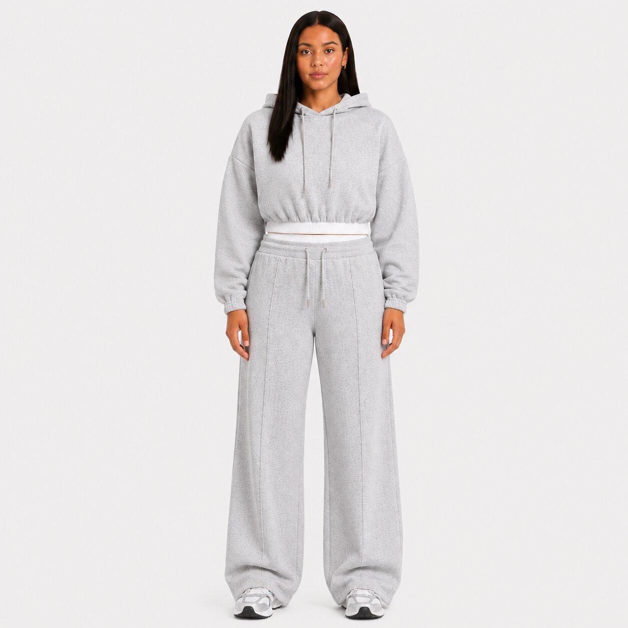 Grey Marl - I Saw It First - Constrast Waistband Hoody - 1