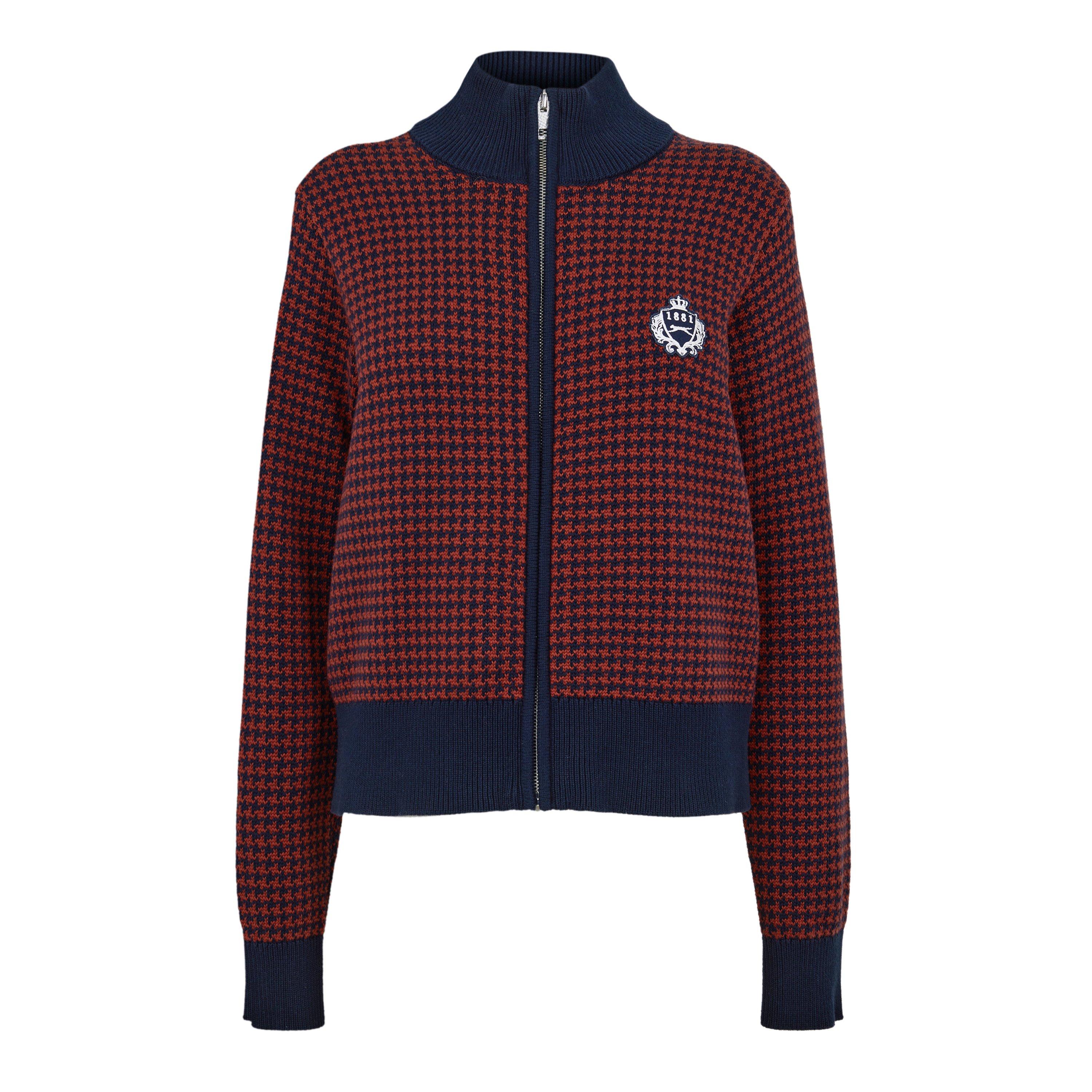 Burgundy - Slazenger Off-Court - Off-Court Women’s Last Orders Knitted Track Top - 1