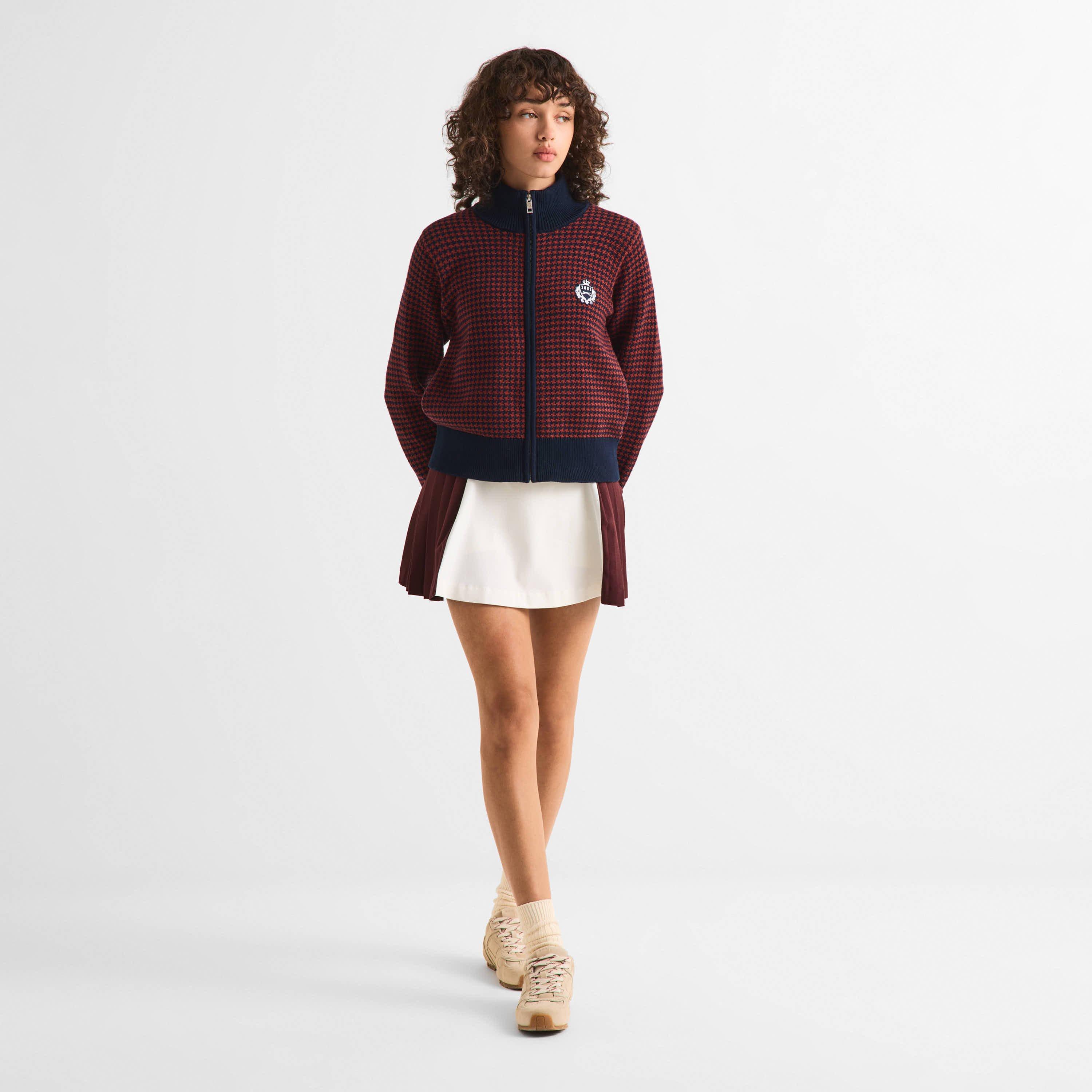 Burgundy - Slazenger Off-Court - Off-Court Women’s Last Orders Knitted Track Top - 6