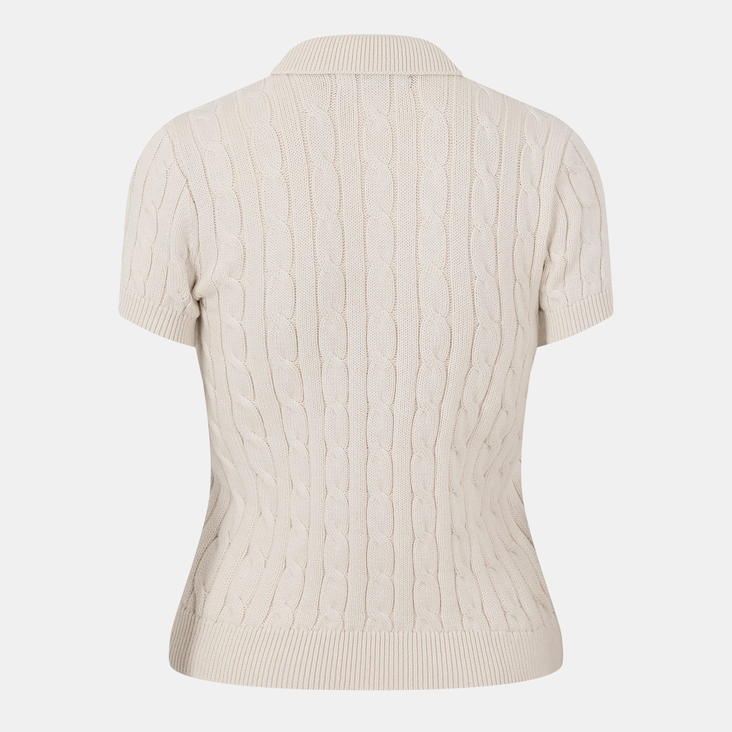 Masc Cream - Lauren by Ralph Lauren - Women's Knitted Top - 2