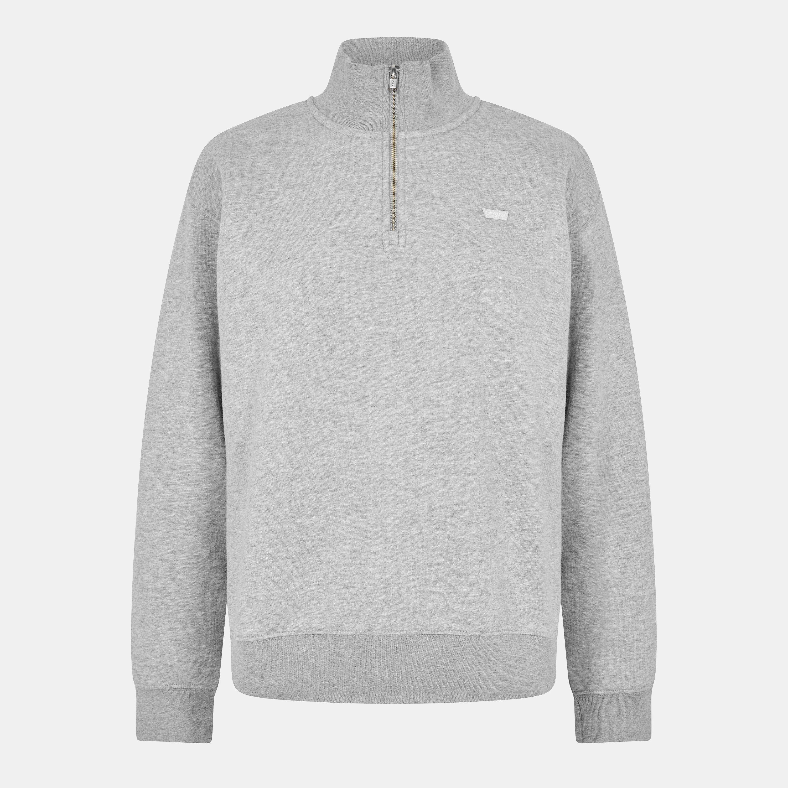 Levis Women's Levi's Quarter Zip Fleece - Grey - 14 (L)