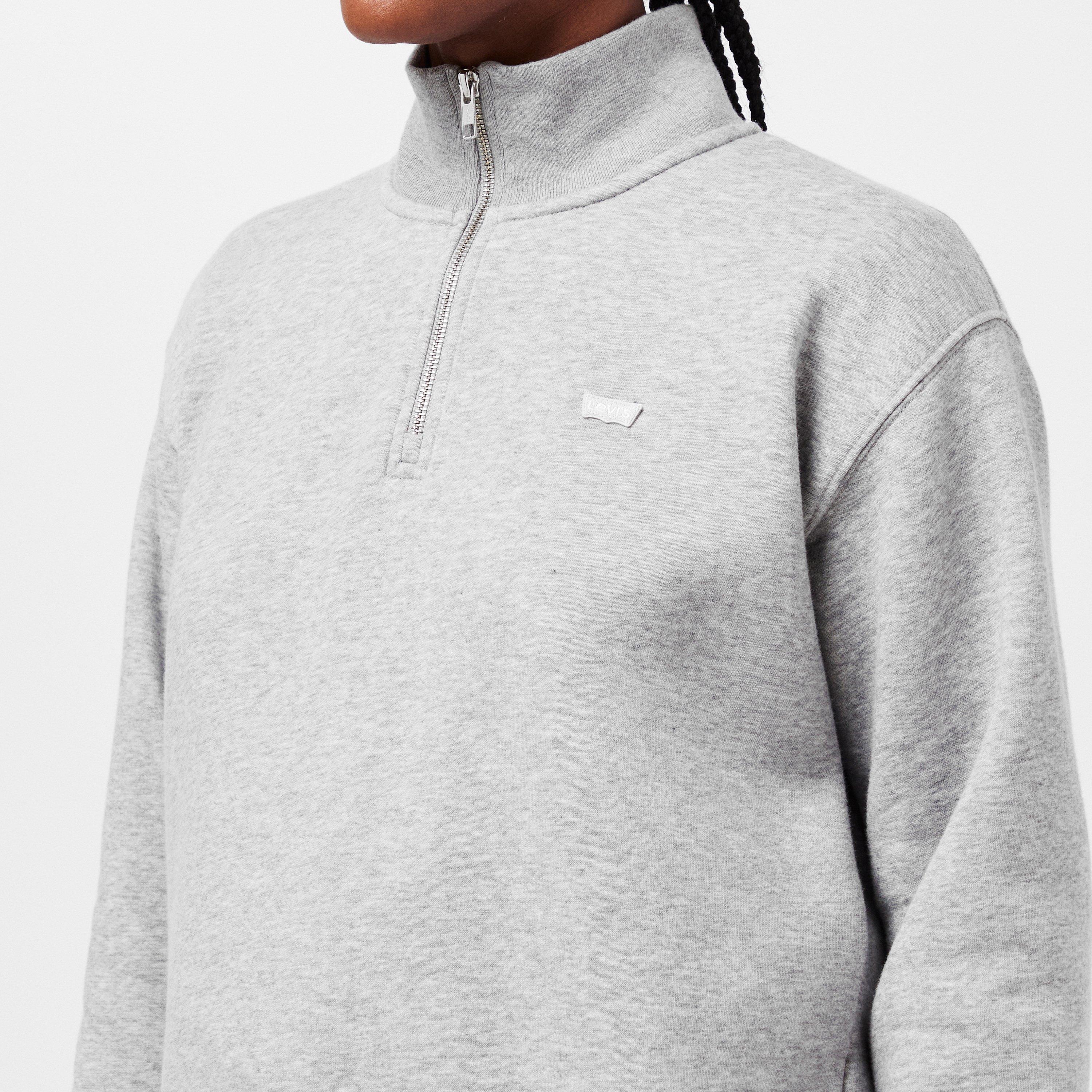 Grey - Levis - Women's quarter Zip Fleece - 5