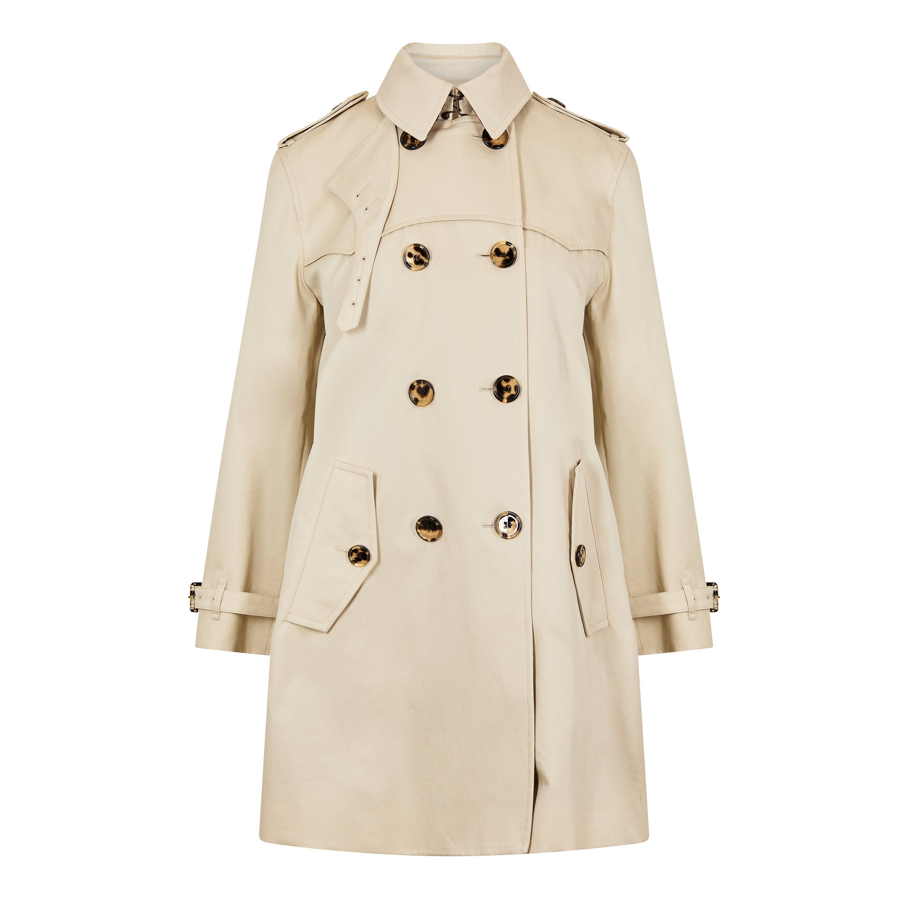 Stone Beige - Burberry - Women's Trench Coat - 1