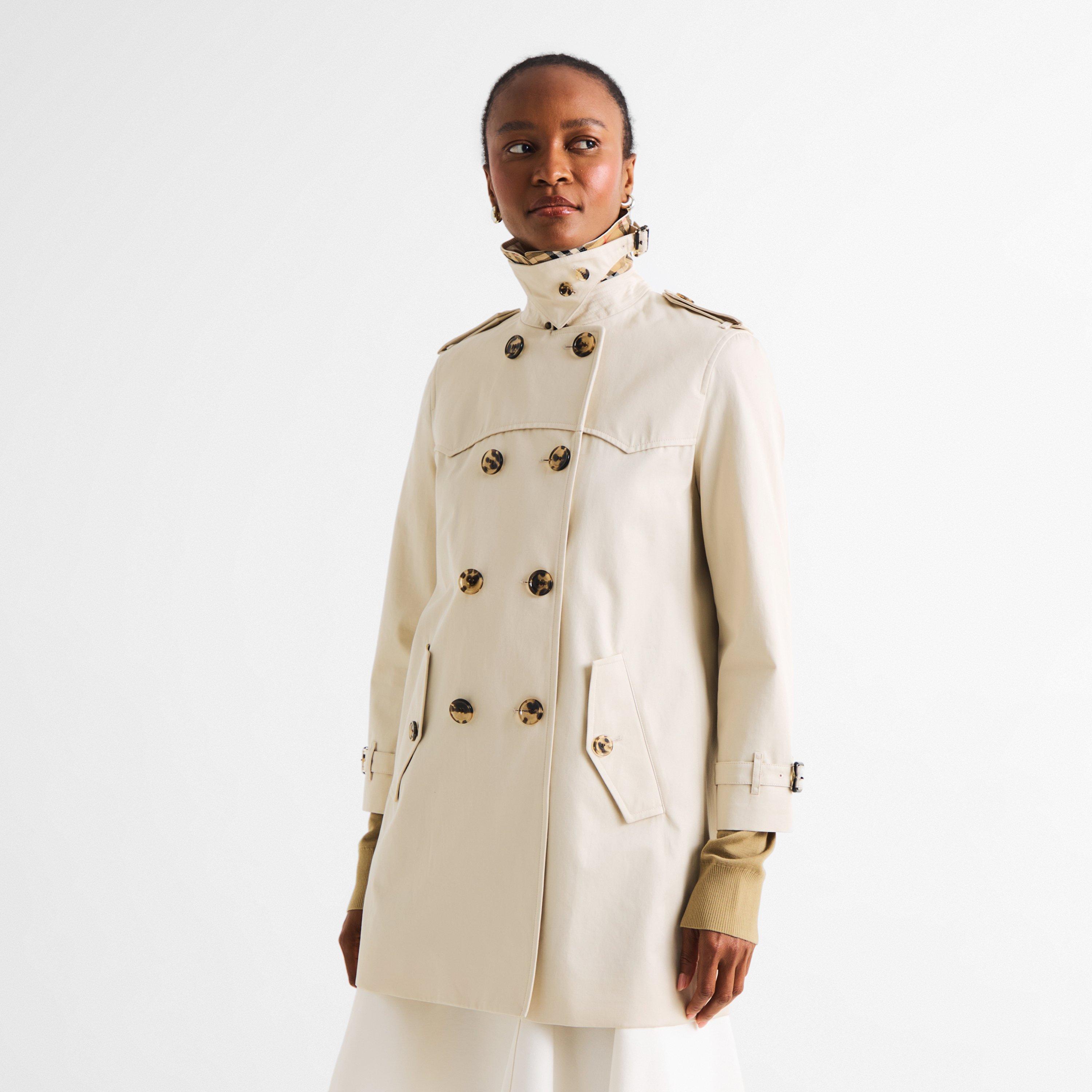 Stone Beige - Burberry - Women's Trench Coat - 3