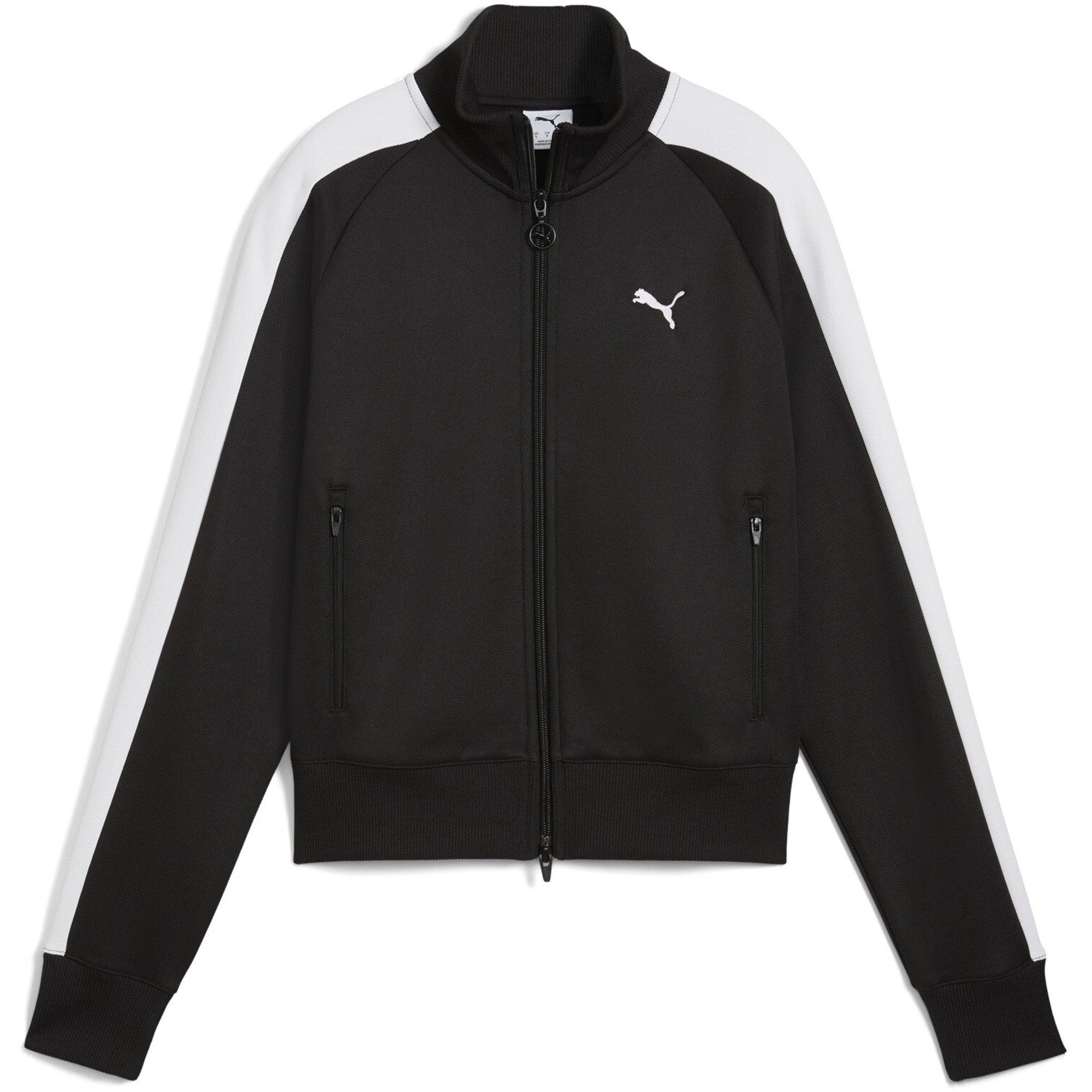Puma Women's T7 Track Jacket - Black/White - 14 (L)