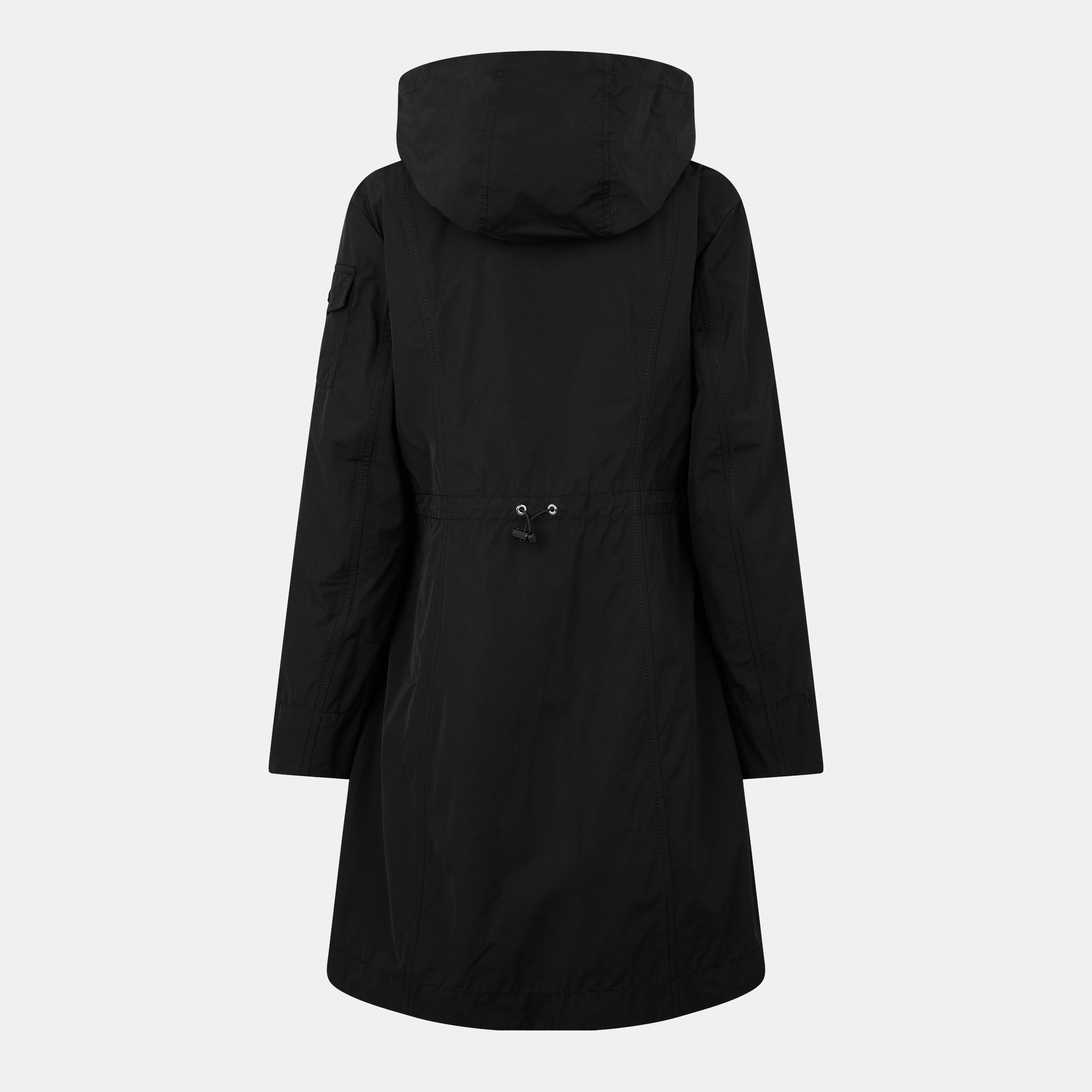 Black 999 - Moncler - Women's Laerte Hooded Long Sleeve Full Zip Parka - 2
