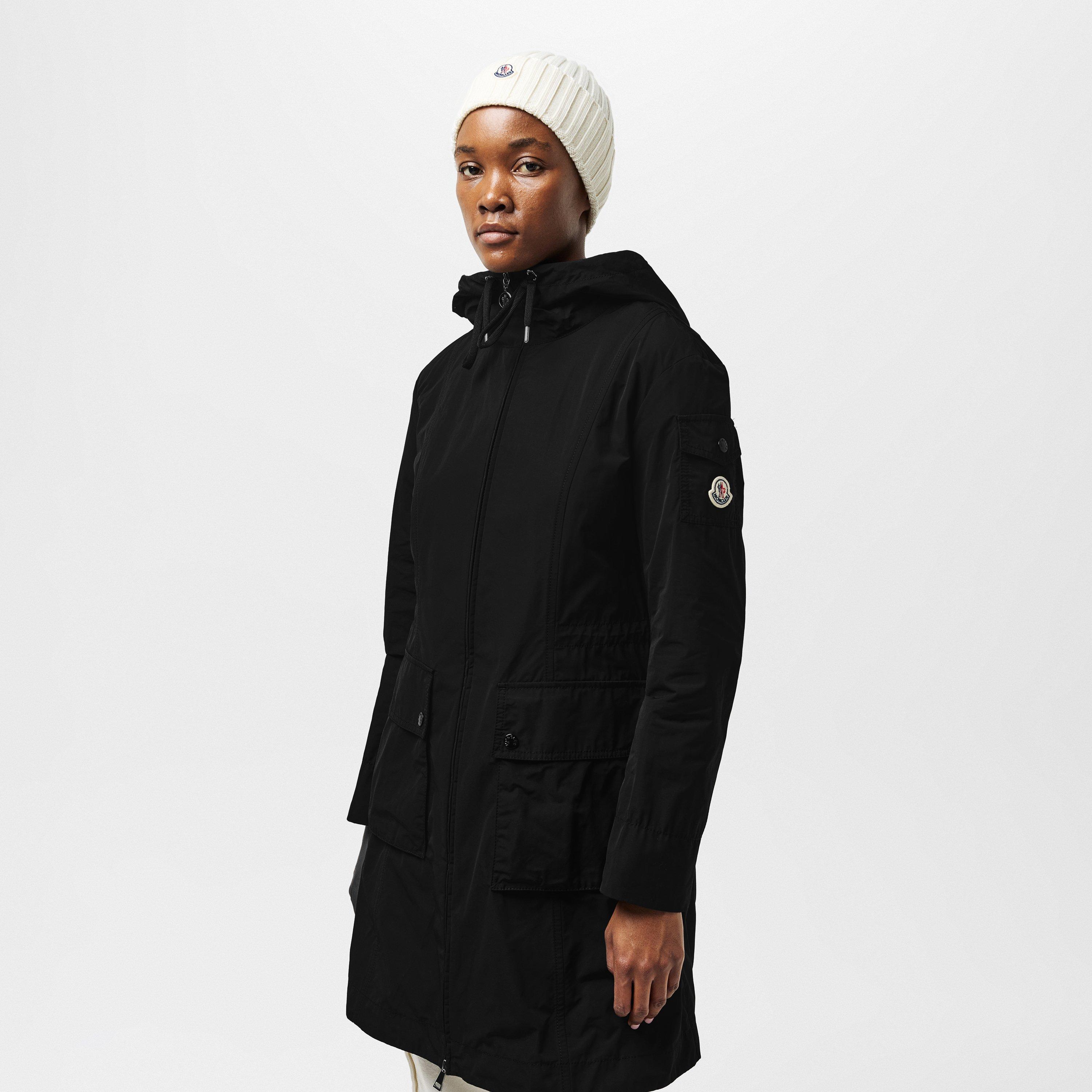 Black 999 - Moncler - Women's Laerte Hooded Long Sleeve Full Zip Parka - 3