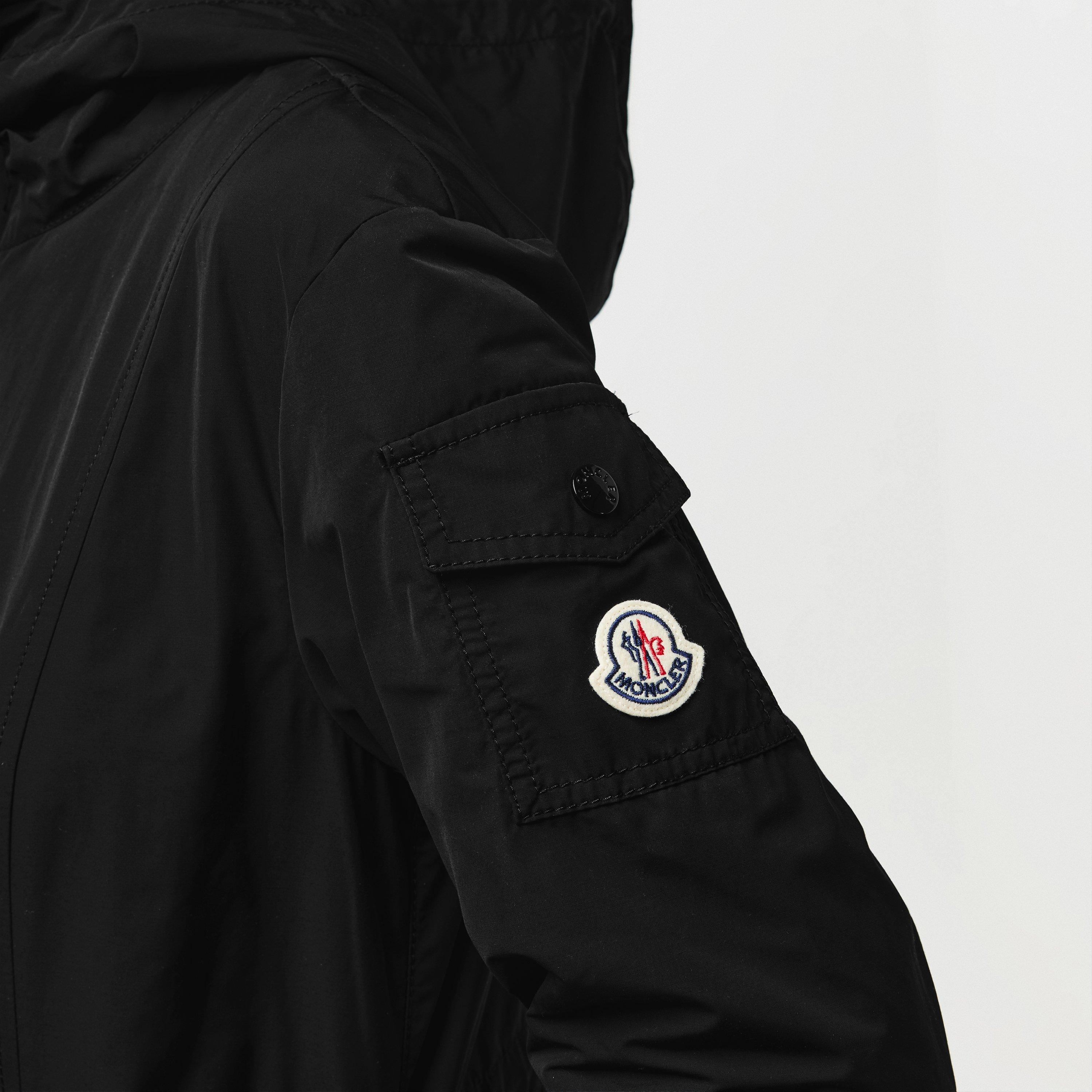 Black 999 - Moncler - Women's Laerte Hooded Long Sleeve Full Zip Parka - 5