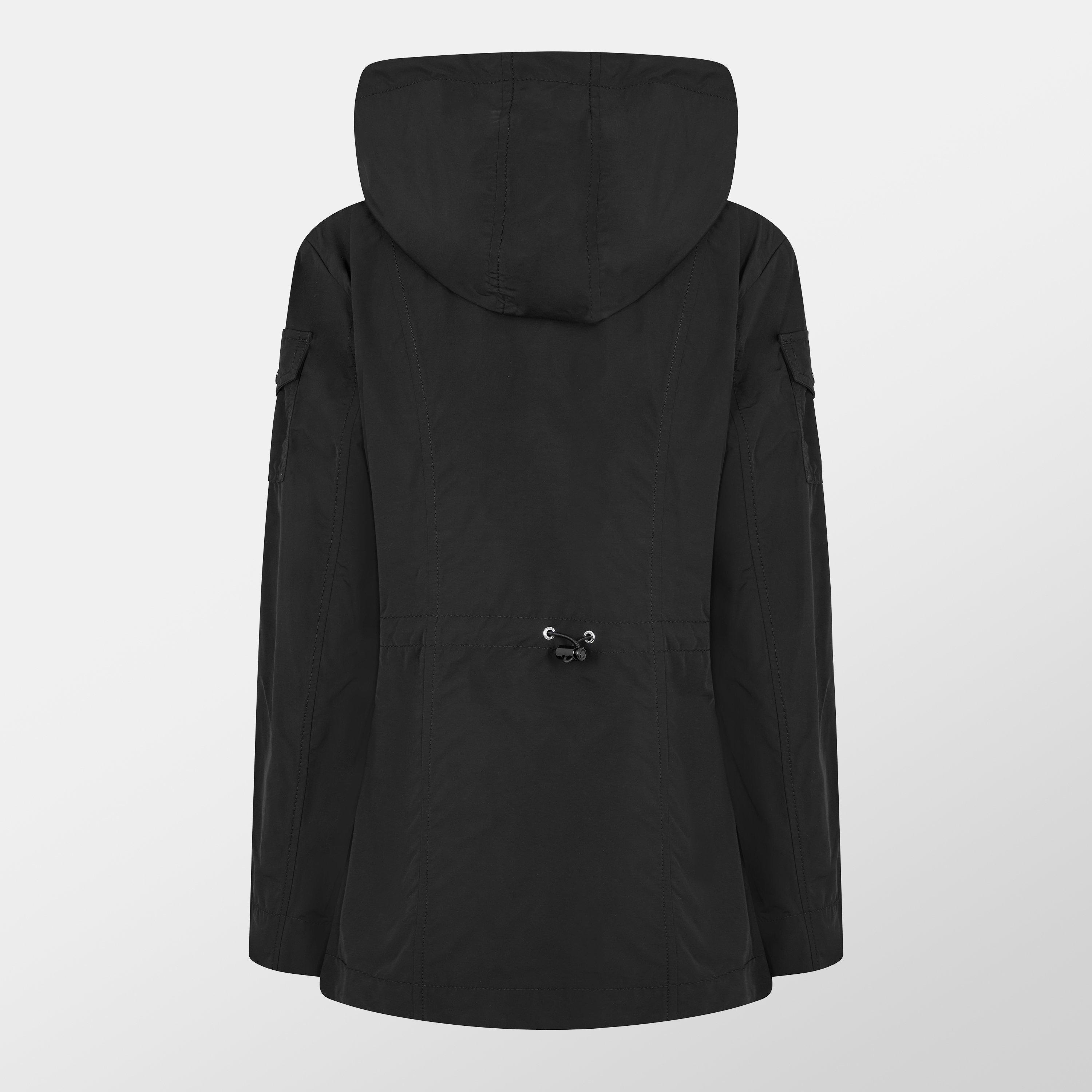 Black 999 - Moncler - Women's Leandro Hooded Long Sleeve 3 Pockets Parka - 2