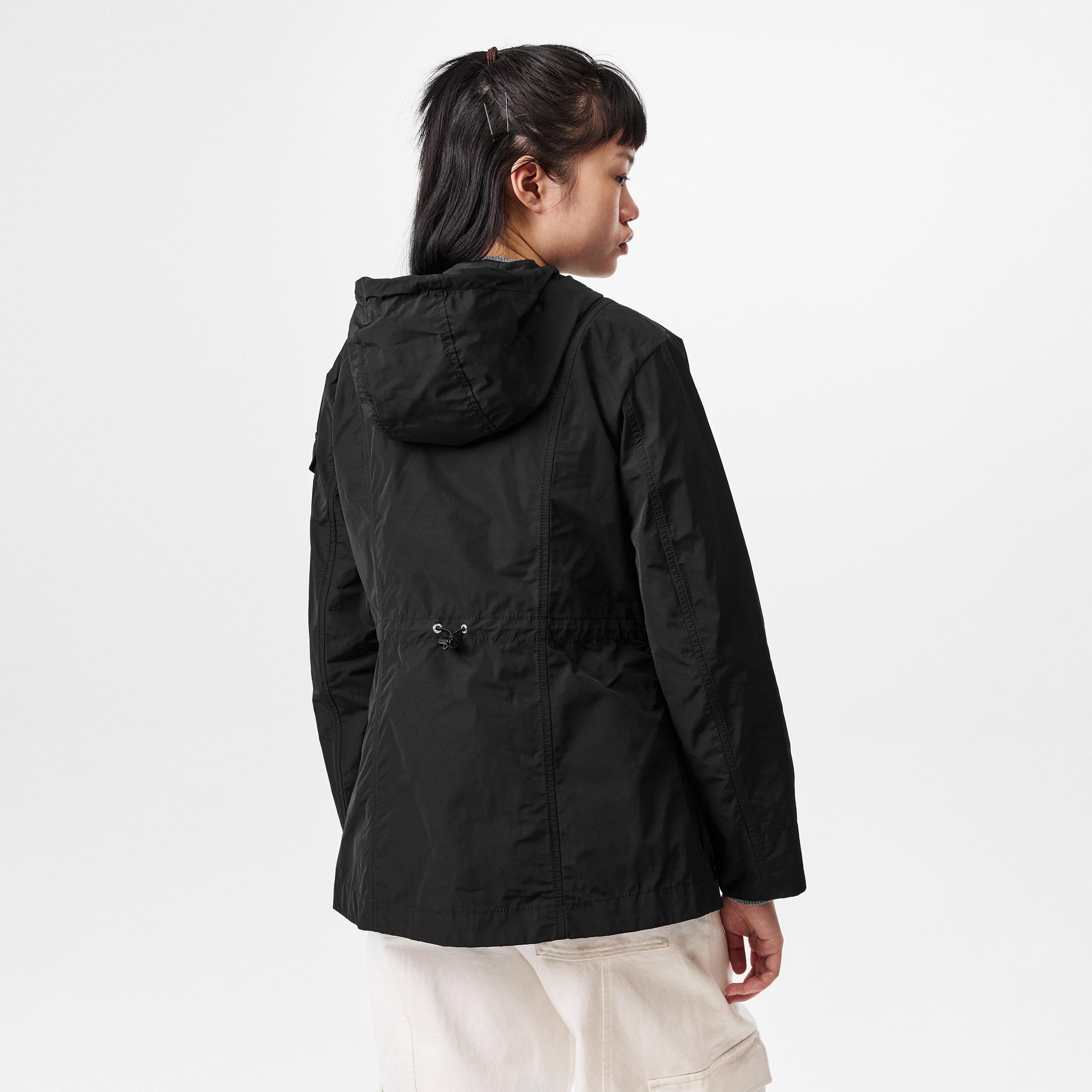 Black 999 - Moncler - Women's Leandro Hooded Long Sleeve 3 Pockets Parka - 4