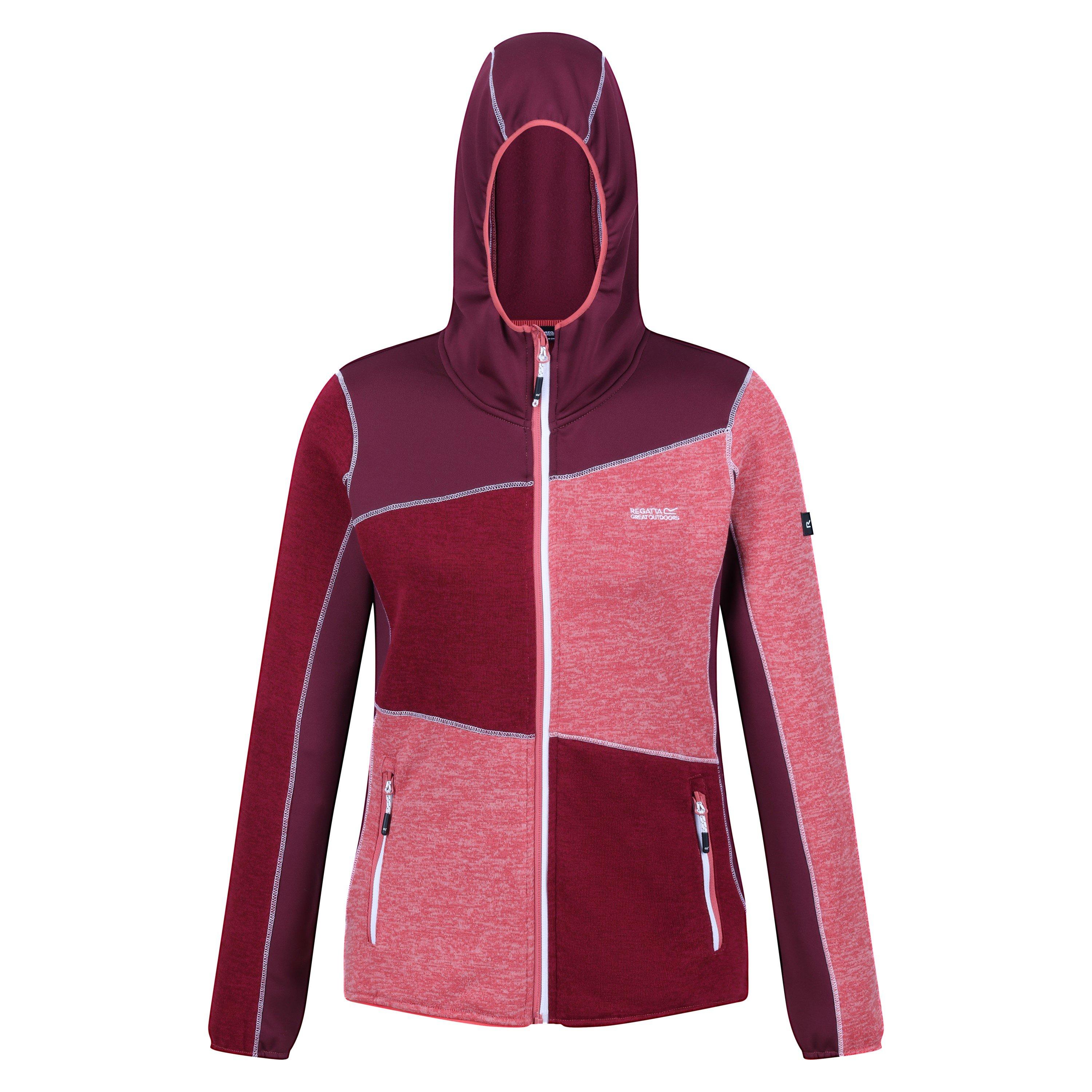 Regatta Women's Walbury Full-Zip Fleece - Aprctcru/Blk - 8 (XS)