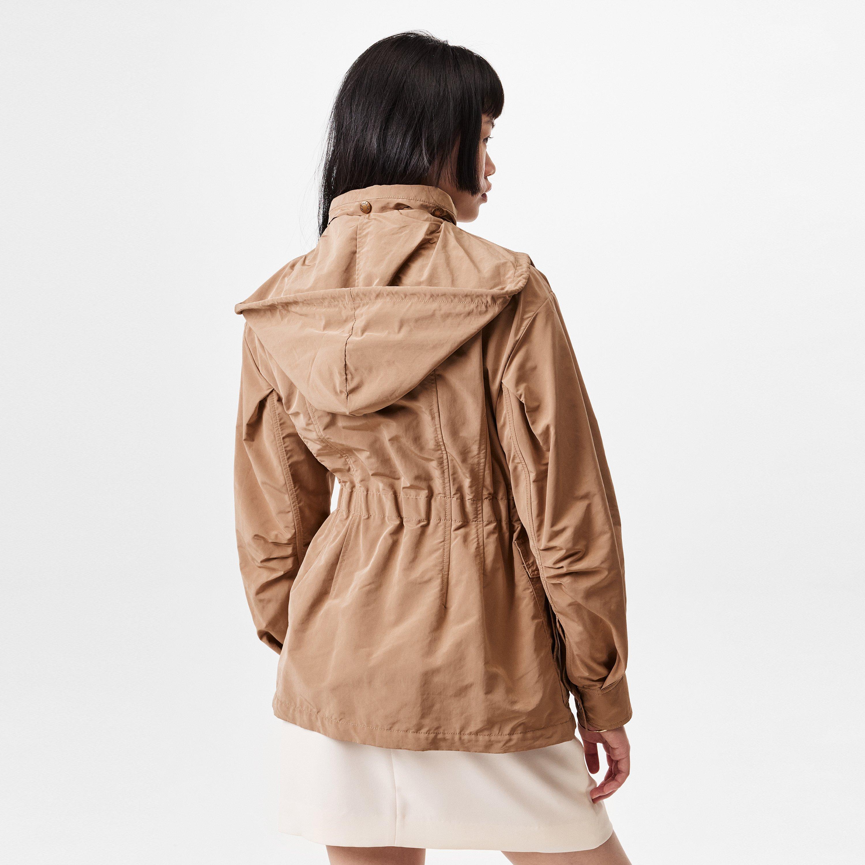 Beige 22G - Moncler - Women's Nades Detachable Hood Full Zip Parka - 4