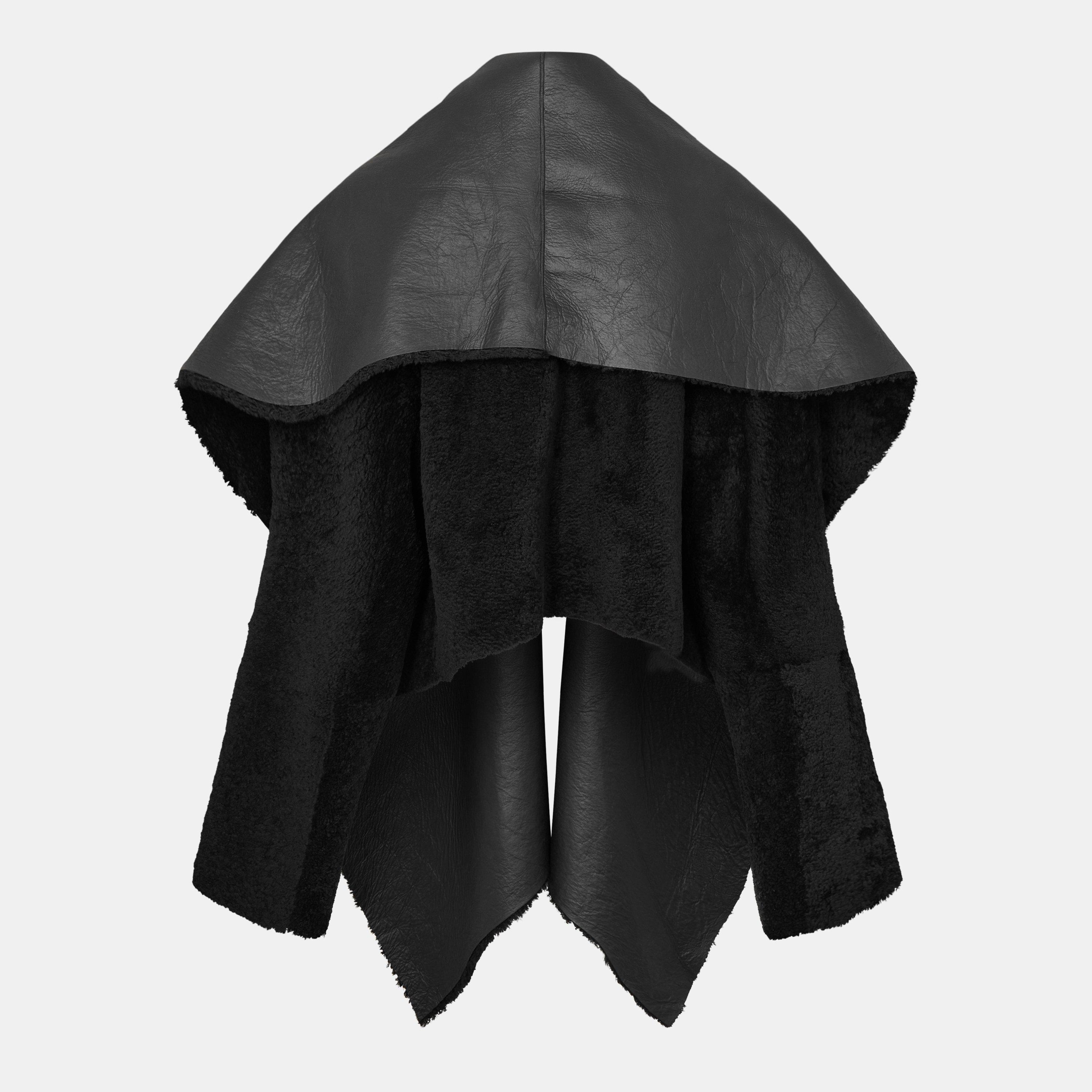 Black - Magda Butrym - Women's Structured Metal Accent Leather Jacket - 2