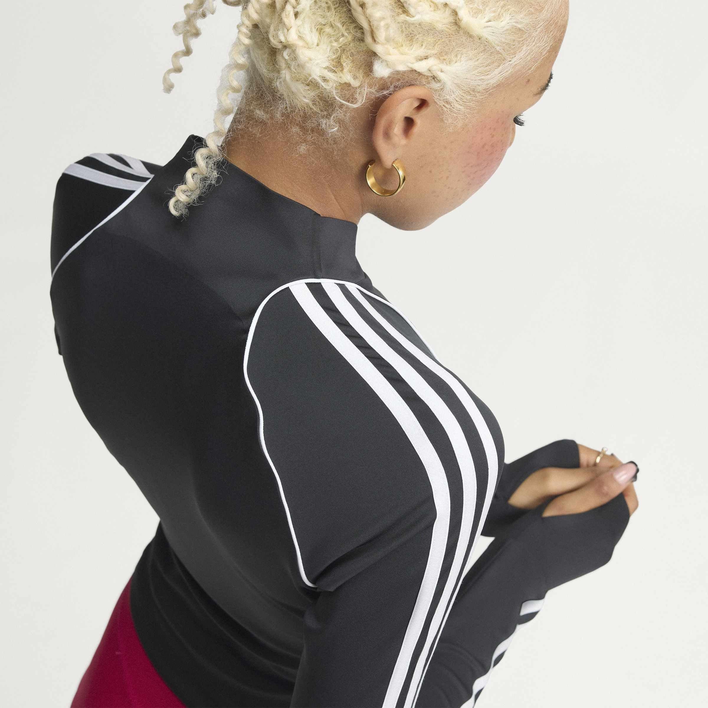 Crno/Bijelo - adidas - Adidas Originals Sport Midlayer Womens - 12