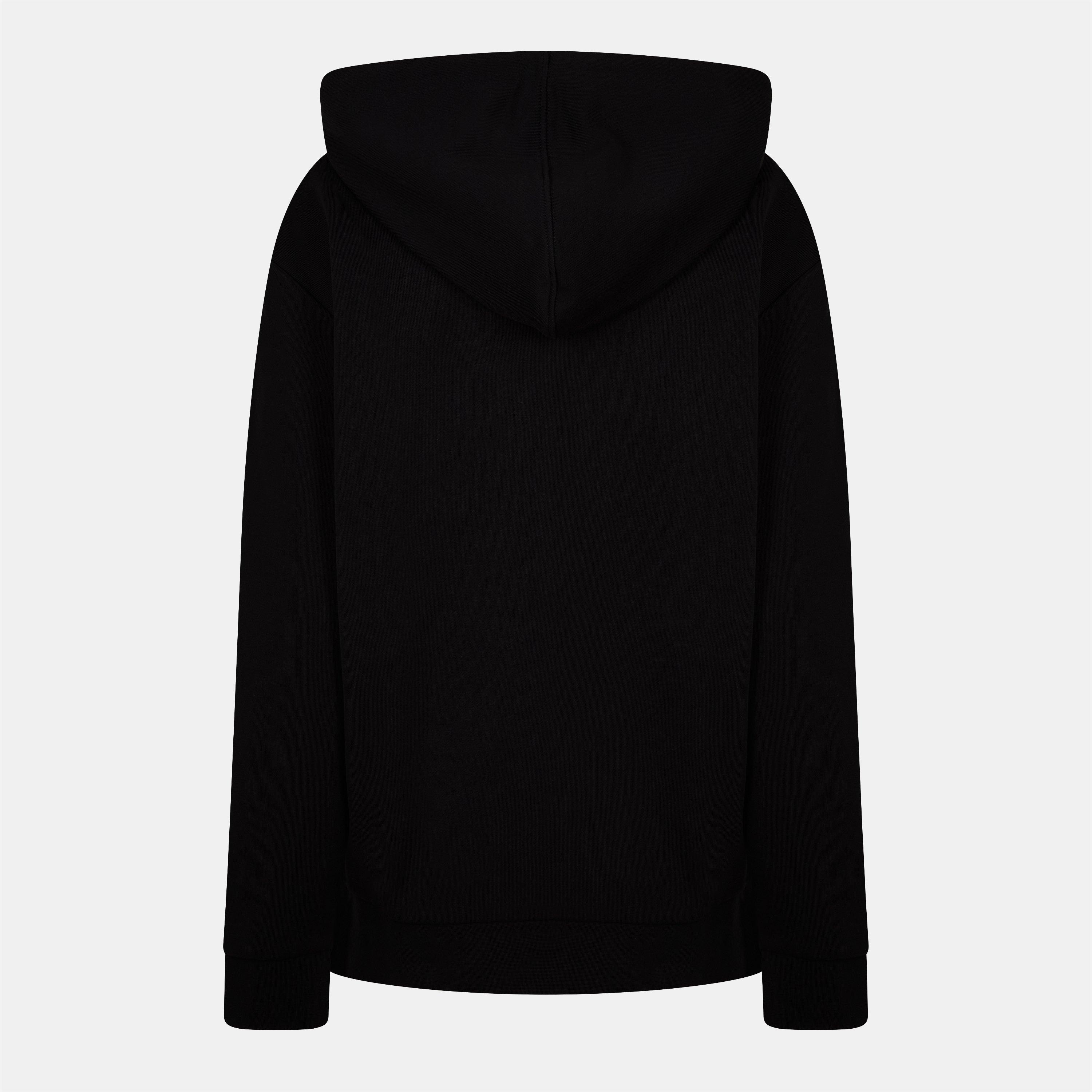 Black - Hugo - Stack Logo Over The Head Hoodie - 2