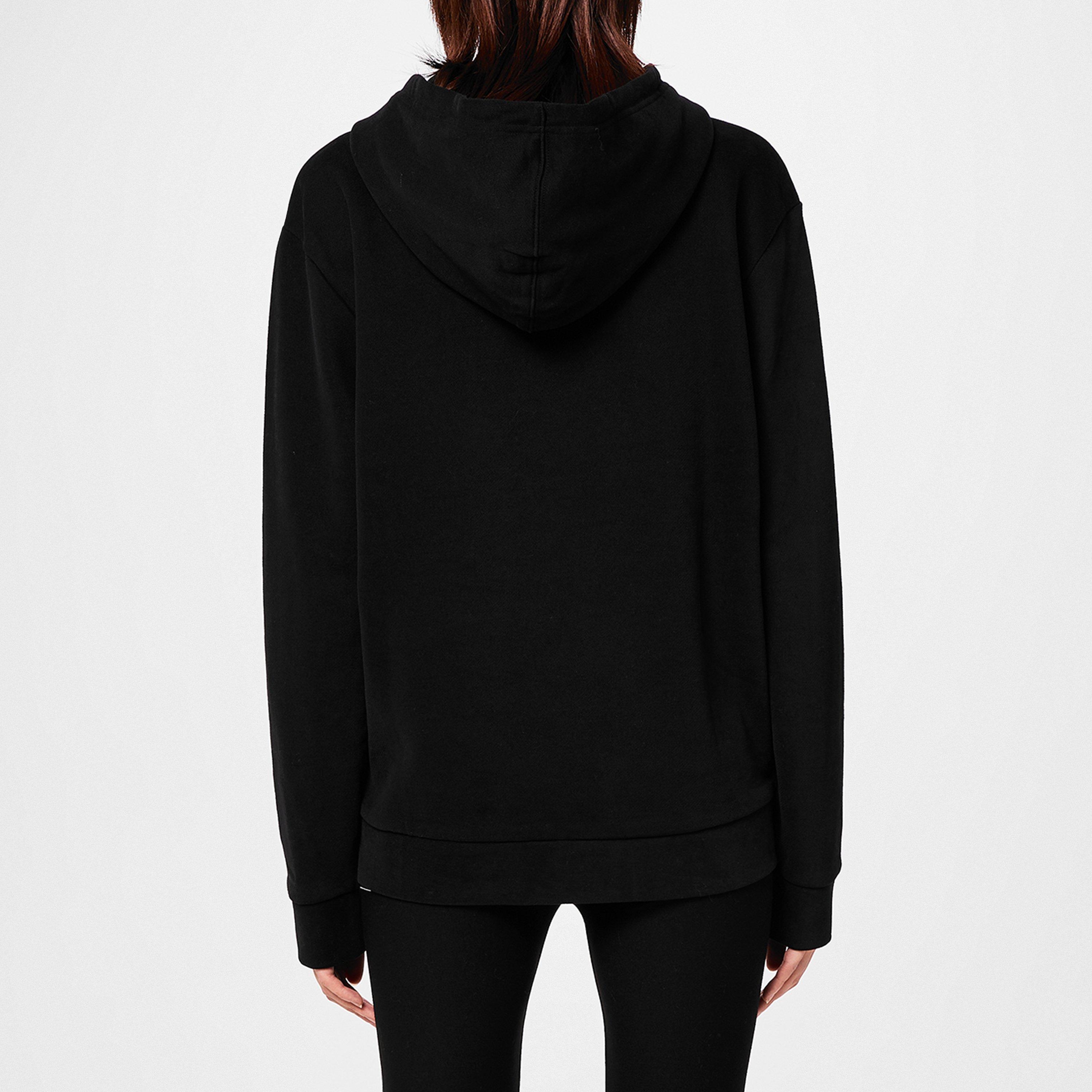 Black - Hugo - Stack Logo Over The Head Hoodie - 4