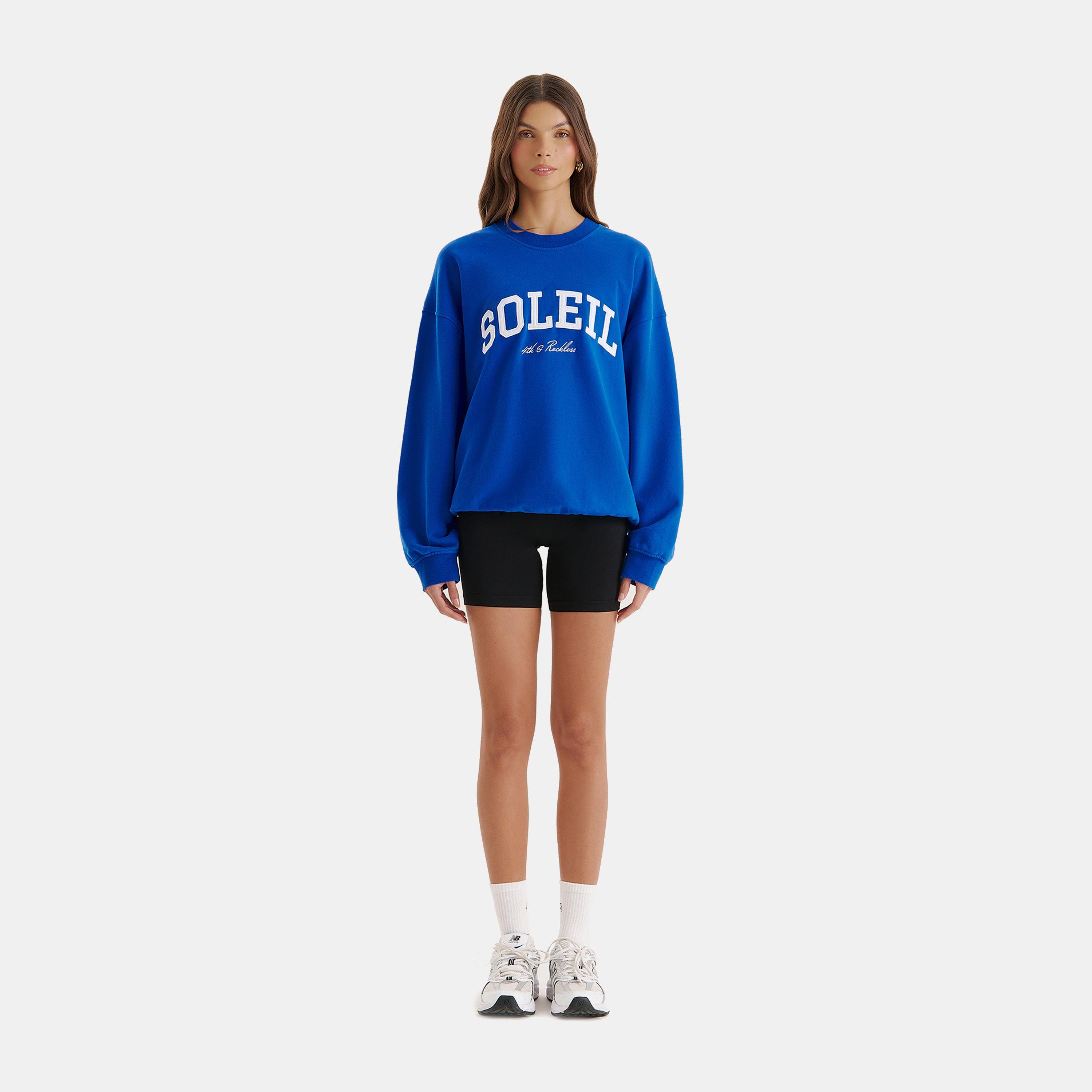Blue - 4th and Reckless - Women's Ariana Cotton Crew Sweatshirt - 5