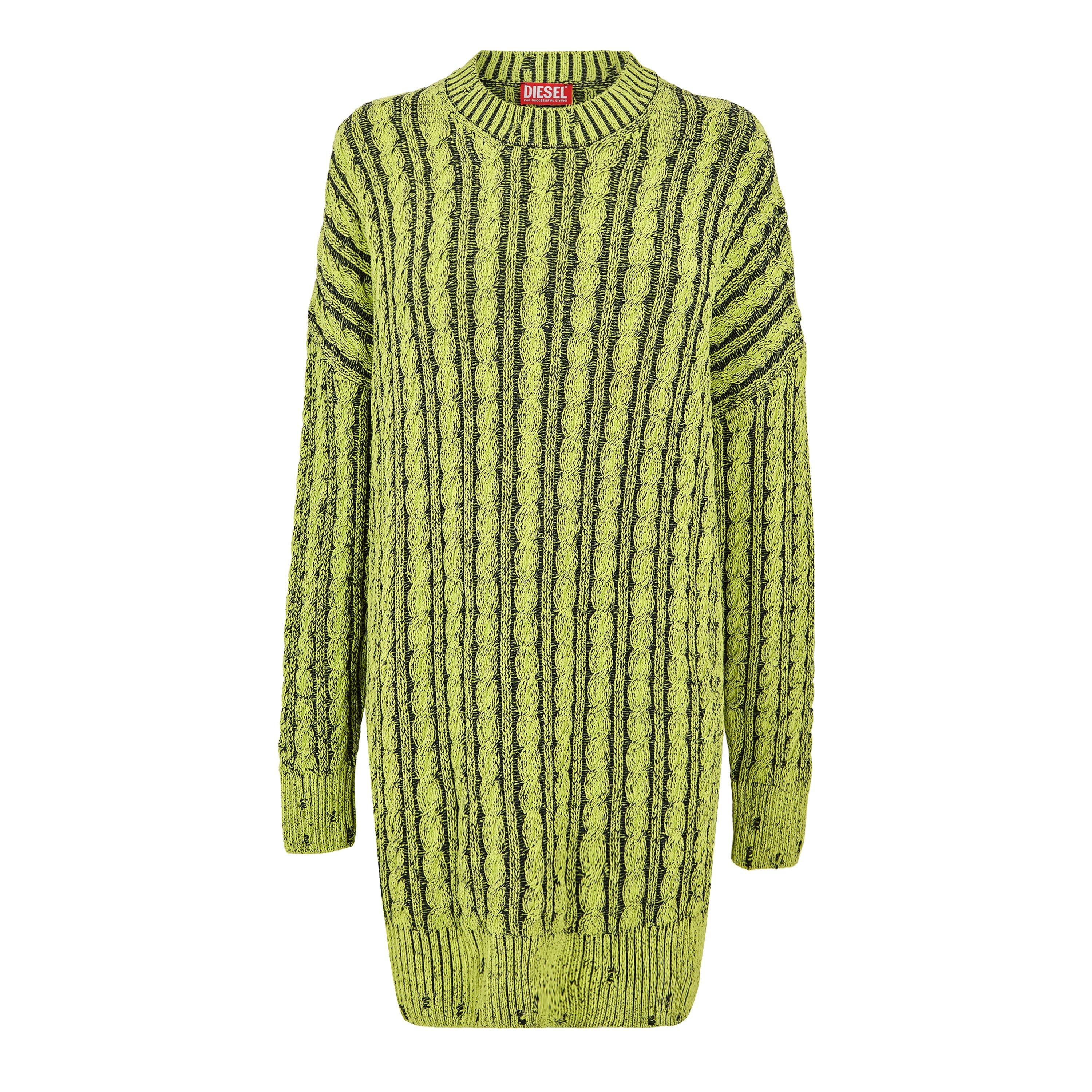 Green - Diesel - Women's Pantse Maglia Knitted Jumper Dress - 1