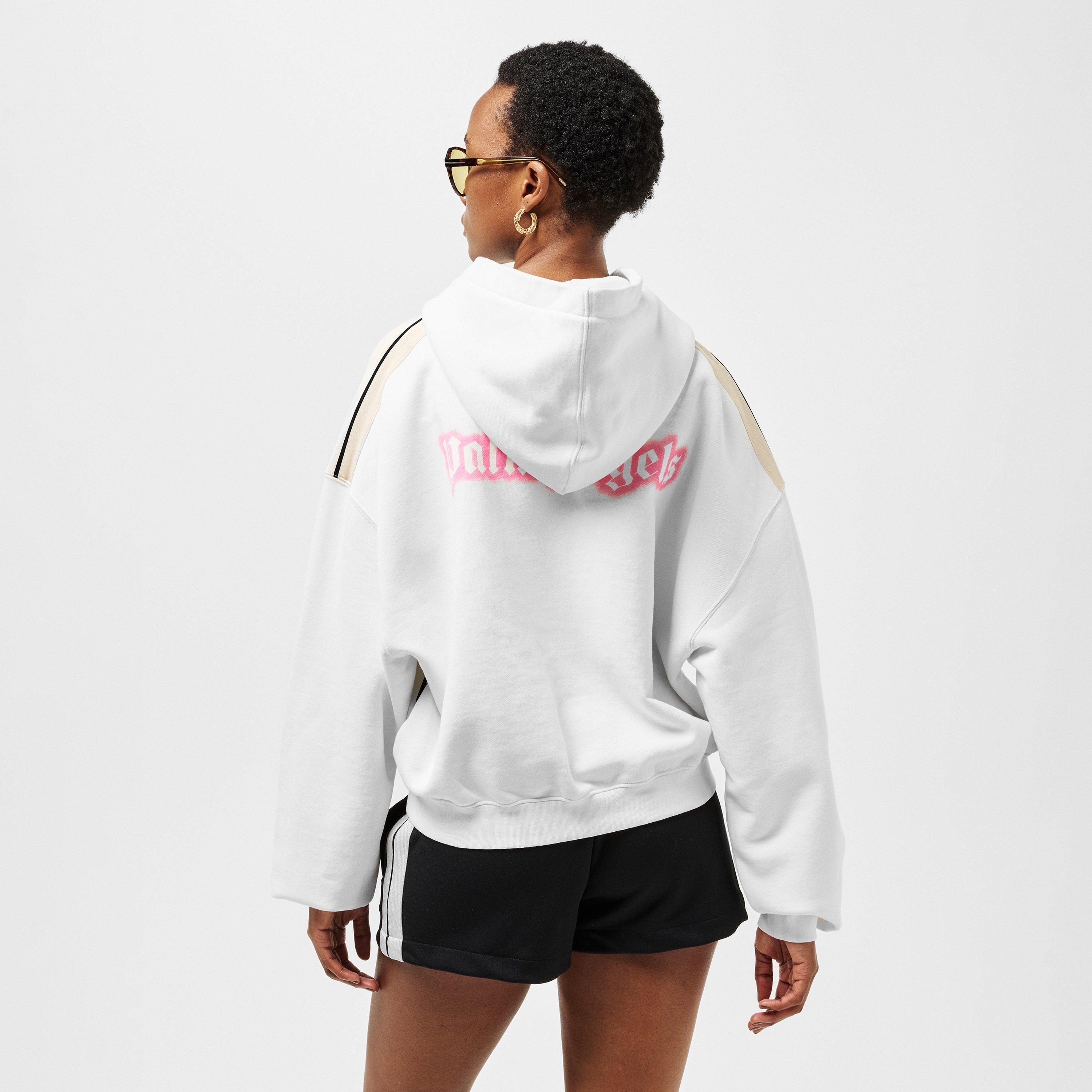 White - Palm Angels - Women's Neon Cropped Hoodie - 4