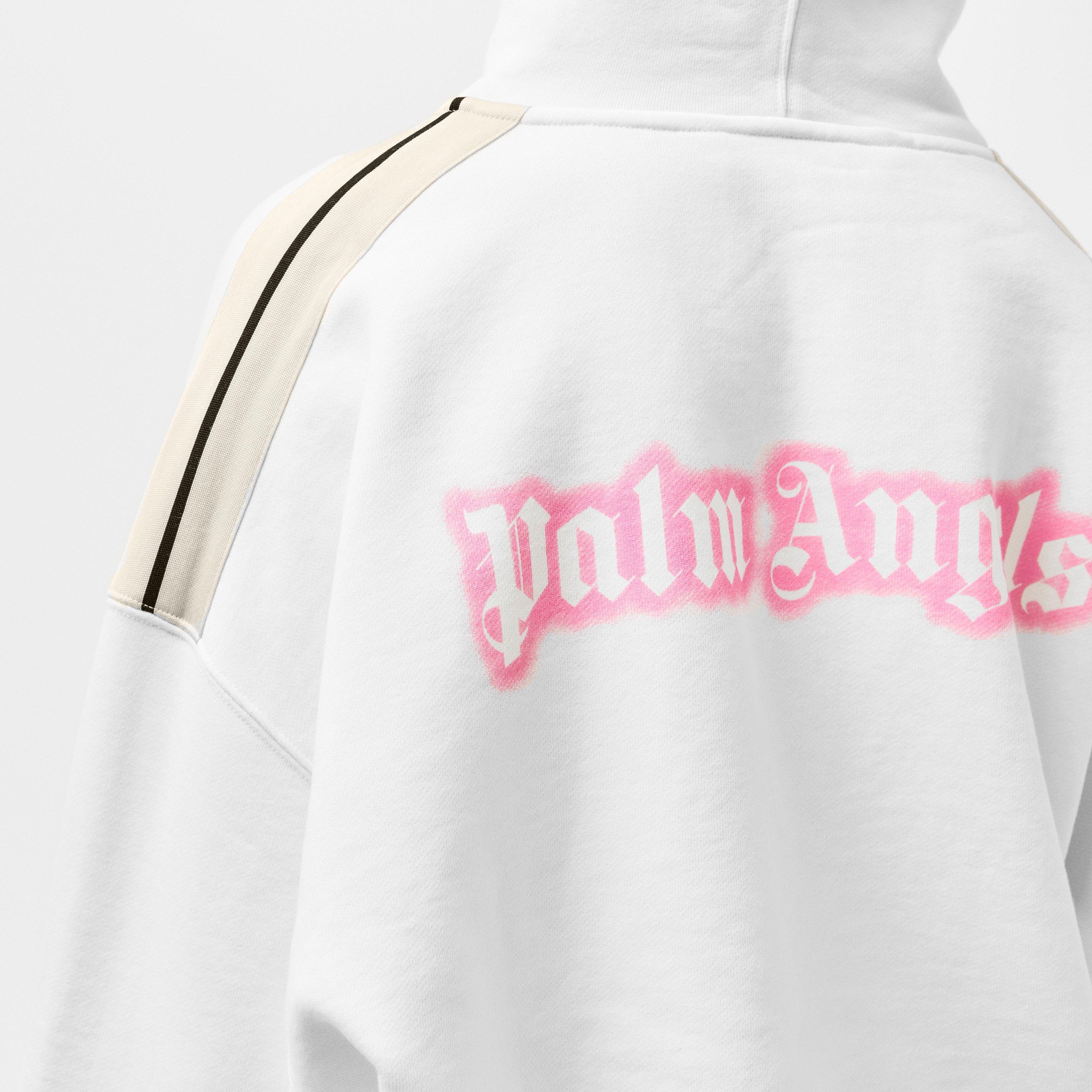 White - Palm Angels - Women's Neon Cropped Hoodie - 5