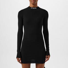 Heron Preston Logo Knit Mini Dress