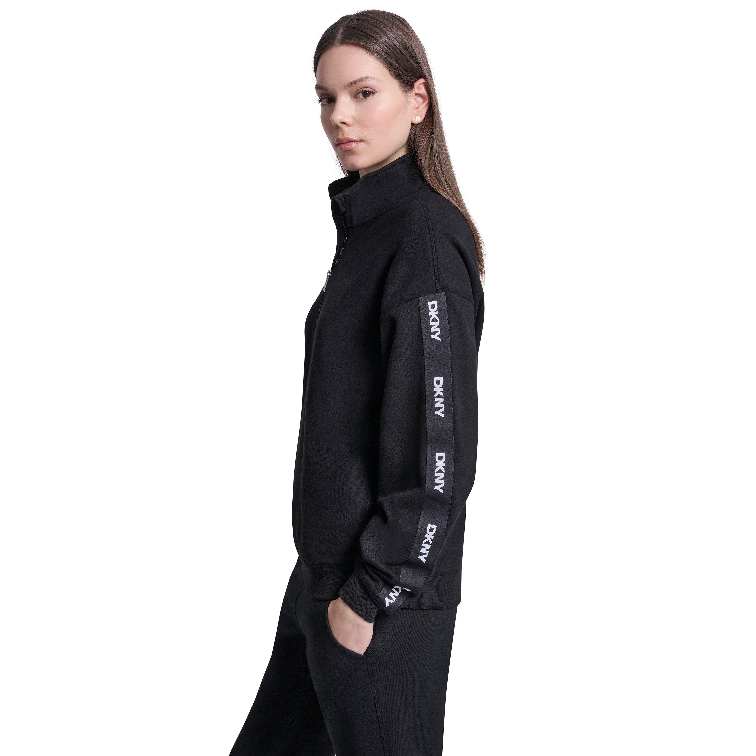 Black - DKNY - DKNY Overs 1/4 Zip Ld62 - 2