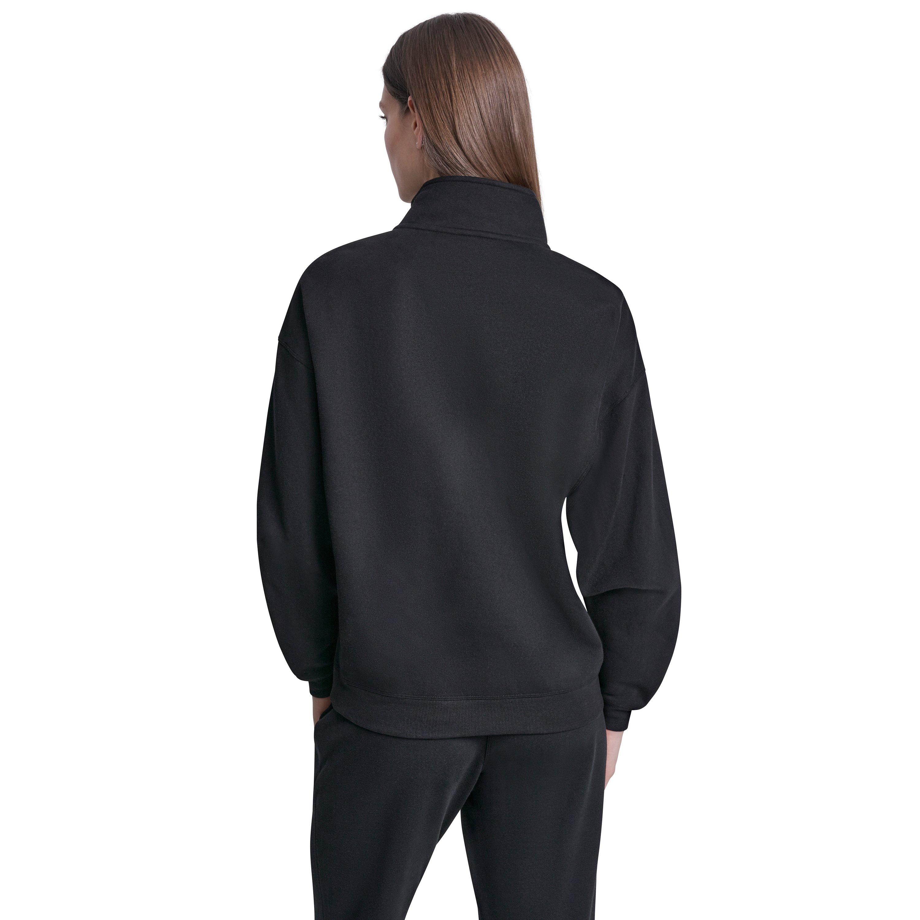 Black - DKNY - DKNY Overs 1/4 Zip Ld62 - 3