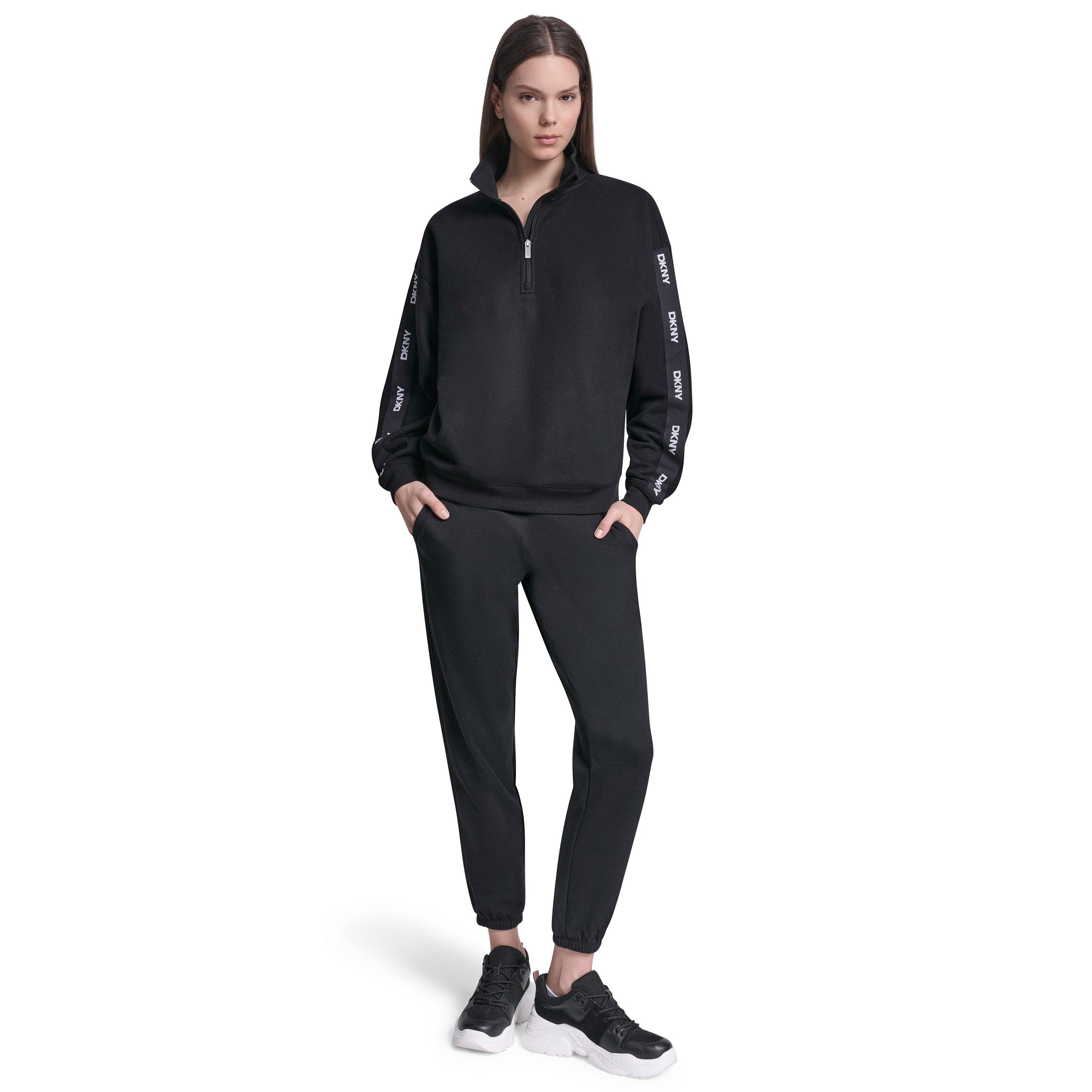 Black - DKNY - DKNY Overs 1/4 Zip Ld62 - 4