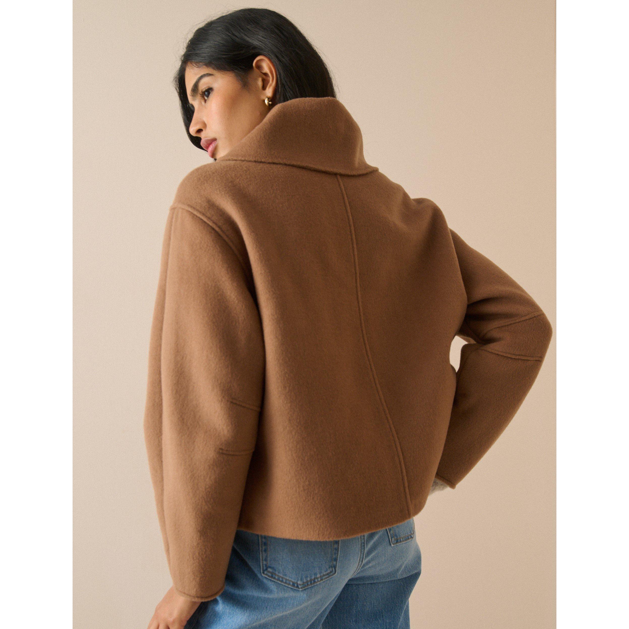 Beige - Nobodys Child - NC Tie Neck Jkt Ld64 - 5