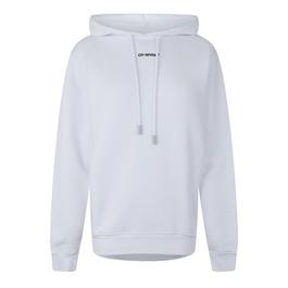 Off White Women's Flock Hood Design Hoodie