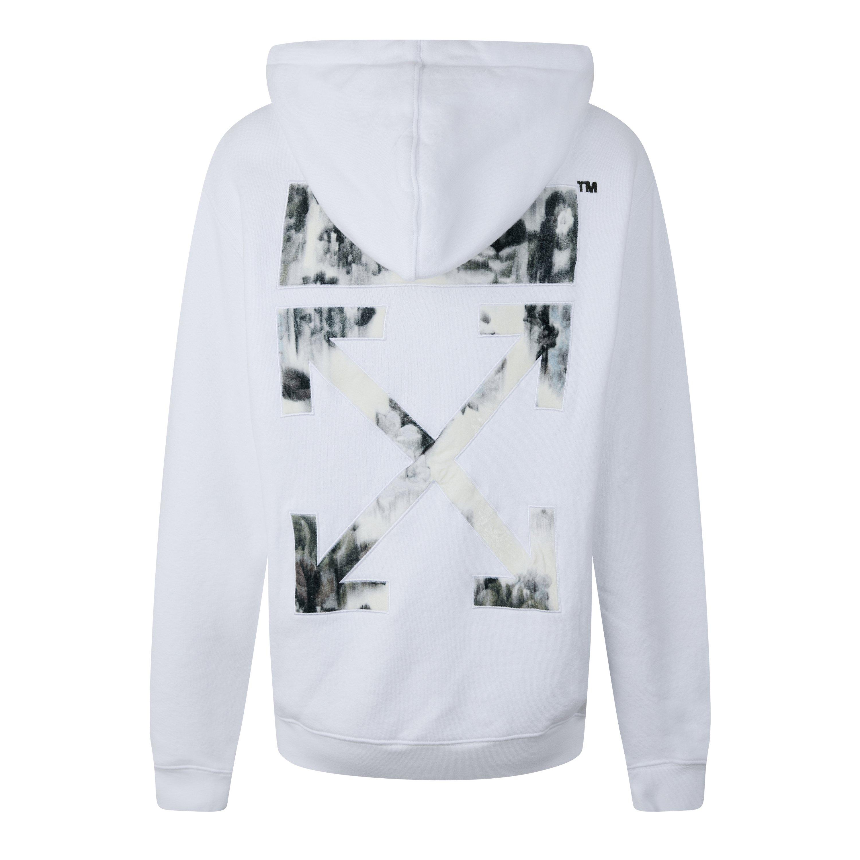 White Mult - Off White - Women's Flock Hood Design Hoodie - 2
