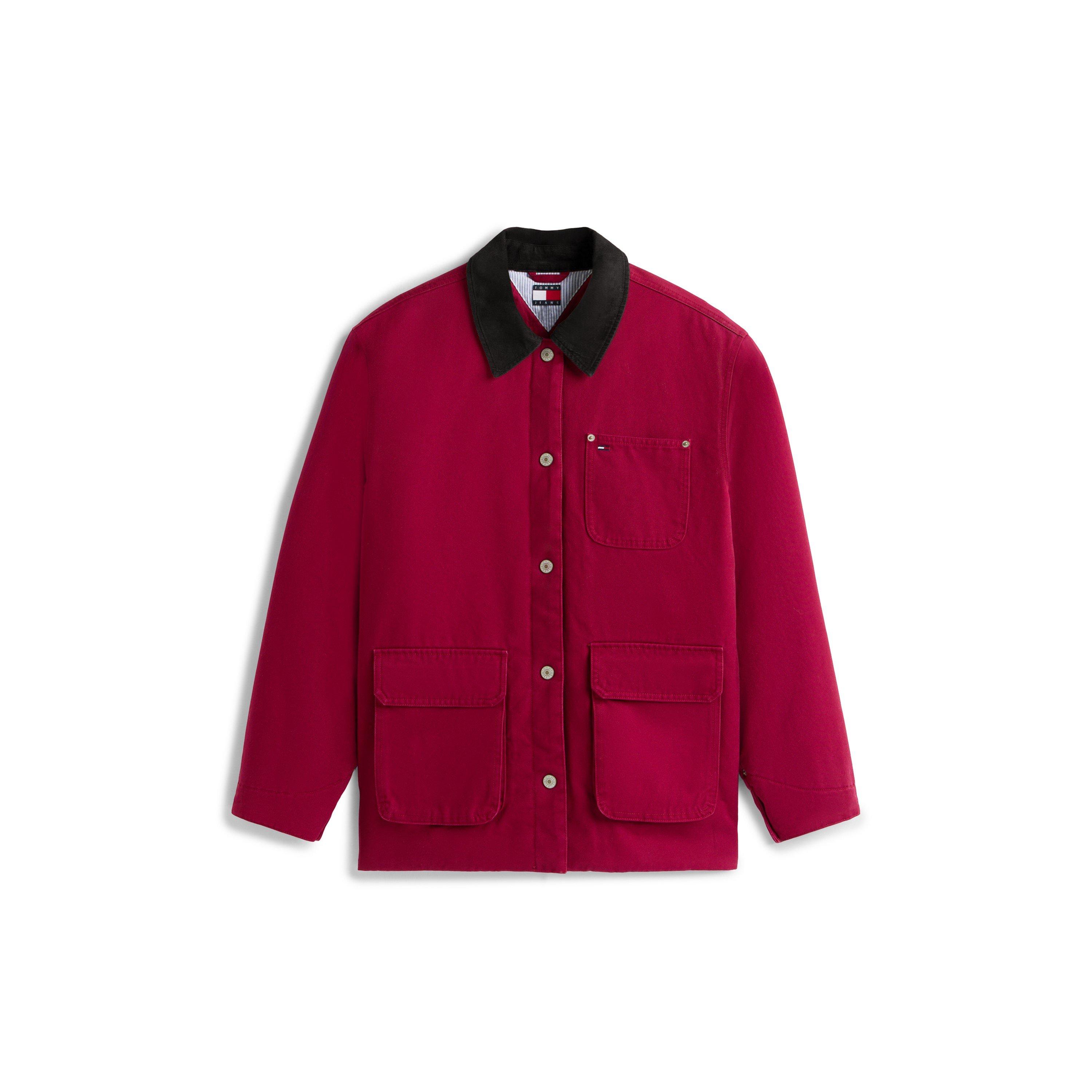 Lavish Cerise - Tommy Jeans - Women's Twill Cord Barn Jacket - 1